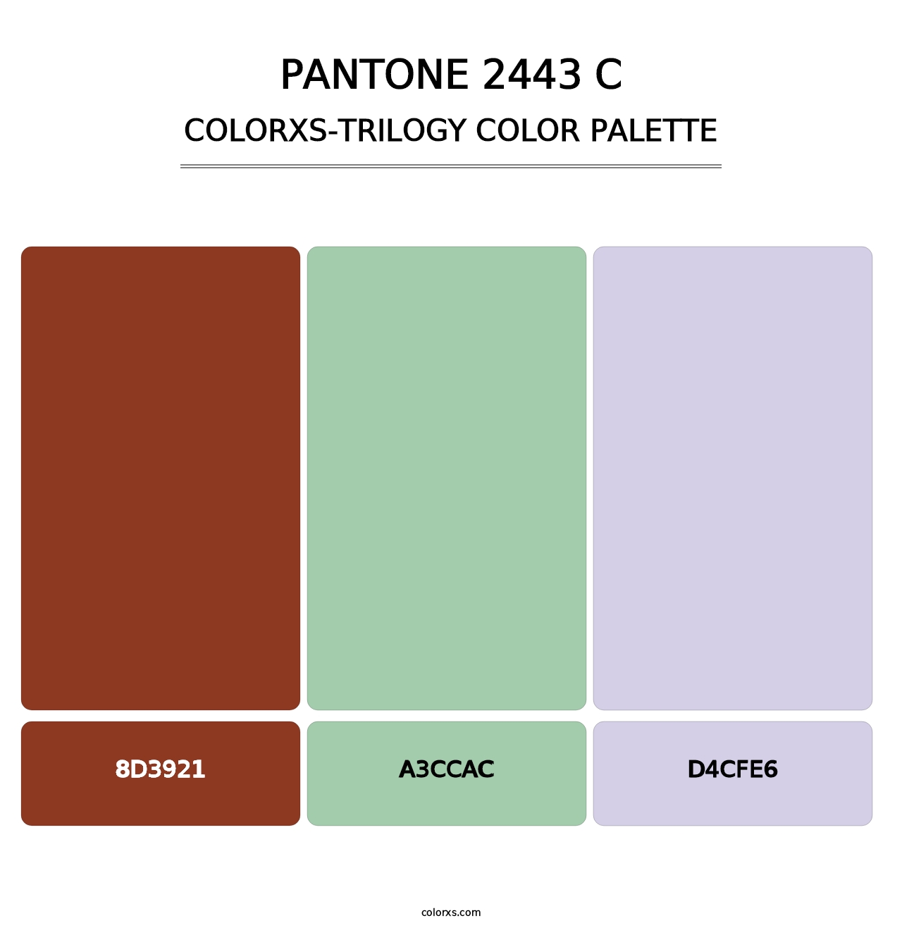 PANTONE 2443 C - Colorxs Trilogy Palette