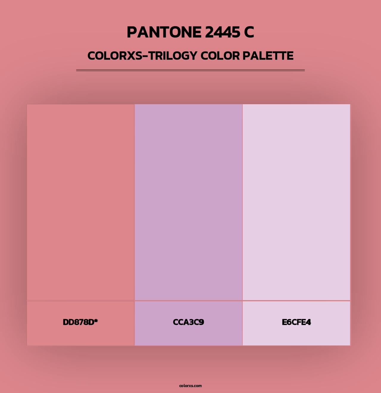 PANTONE 2445 C - Colorxs Trilogy Palette