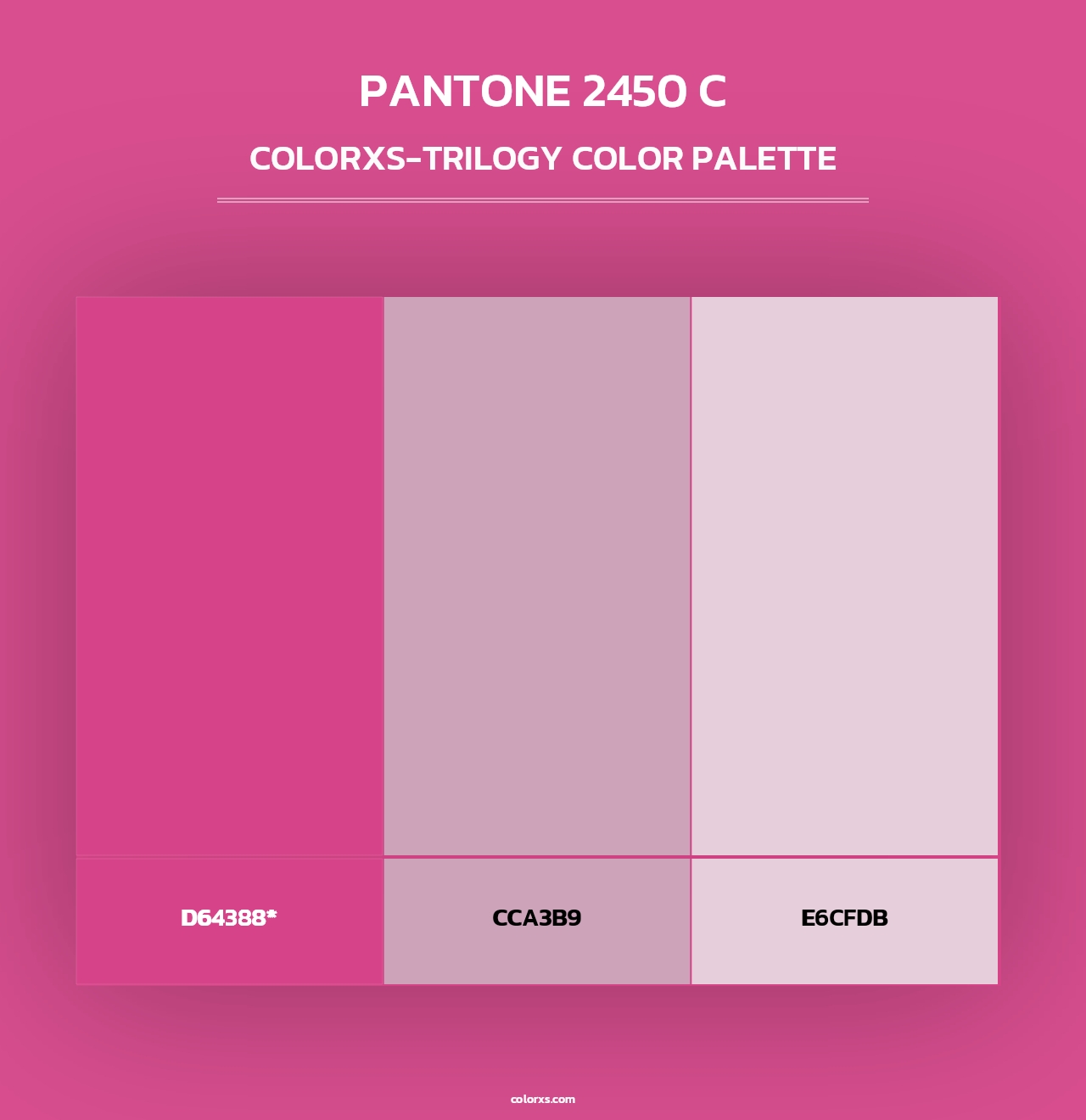 PANTONE 2450 C - Colorxs Trilogy Palette