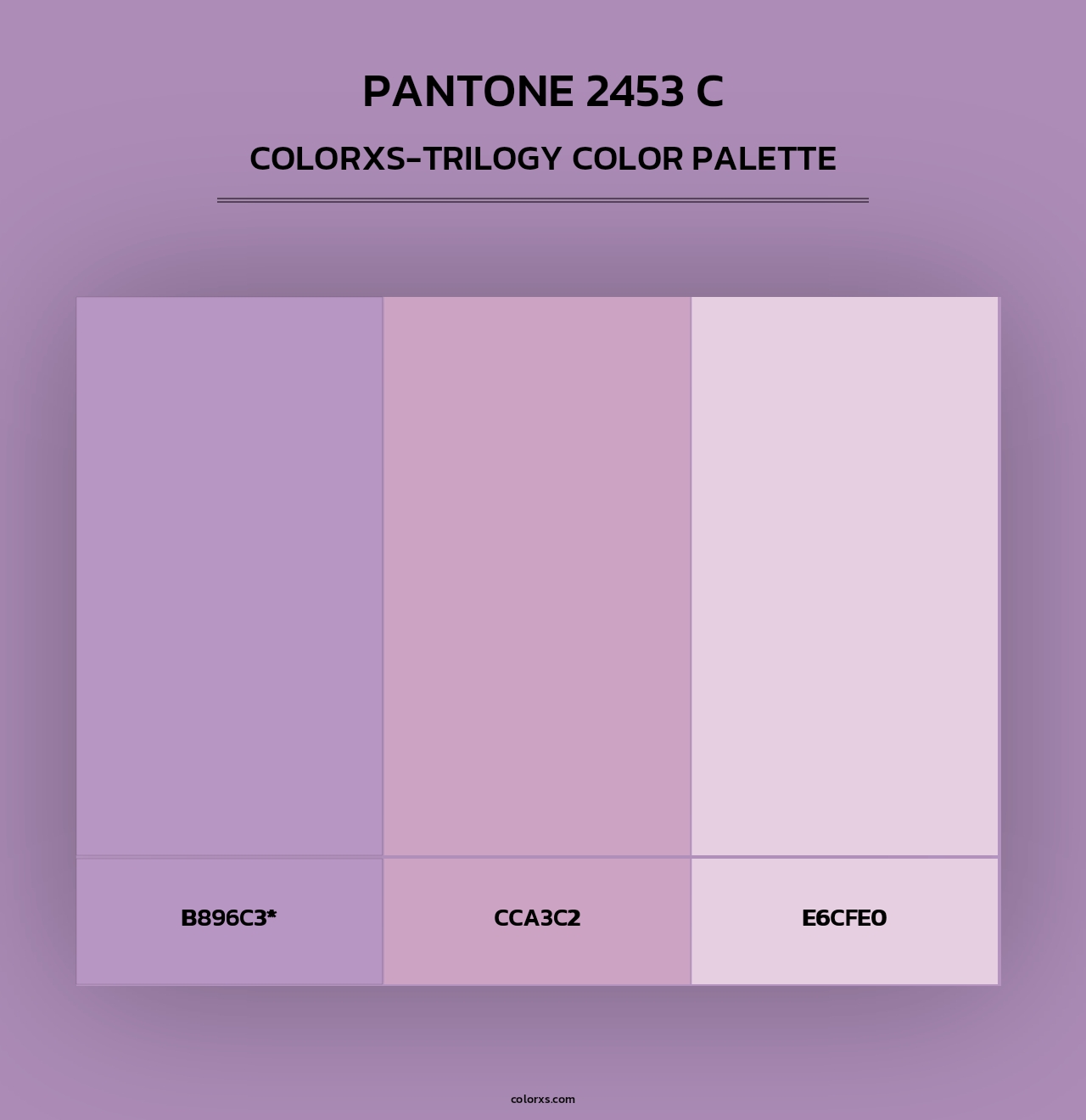PANTONE 2453 C - Colorxs Trilogy Palette