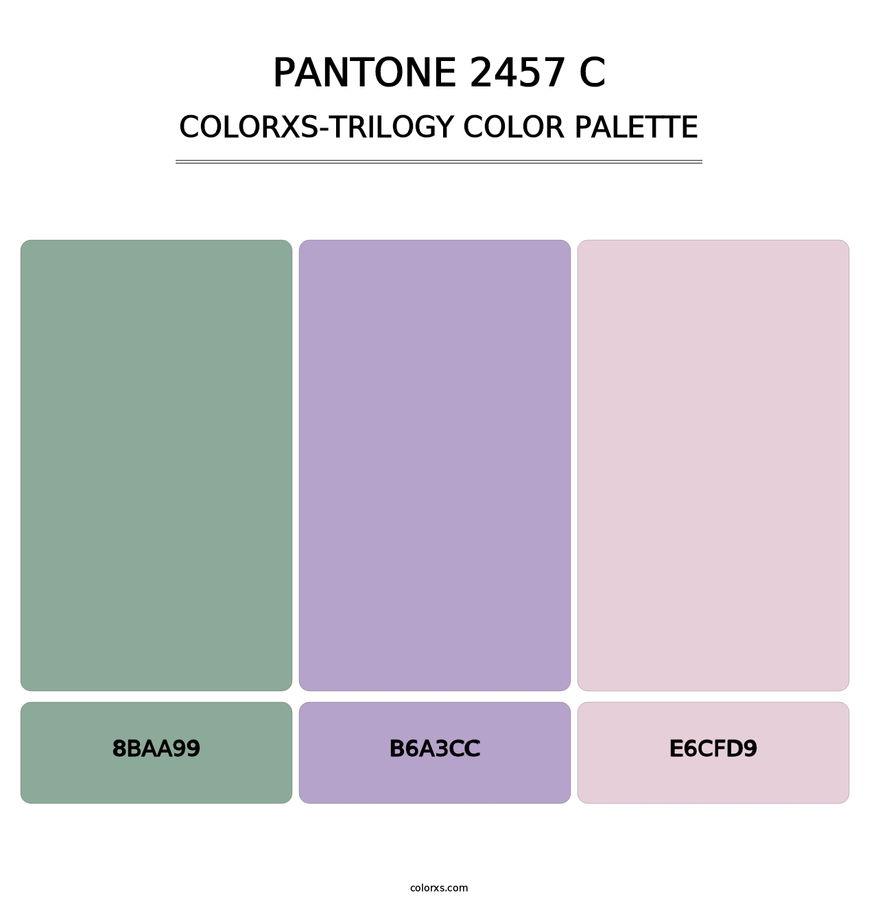 PANTONE 2457 C - Colorxs Trilogy Palette