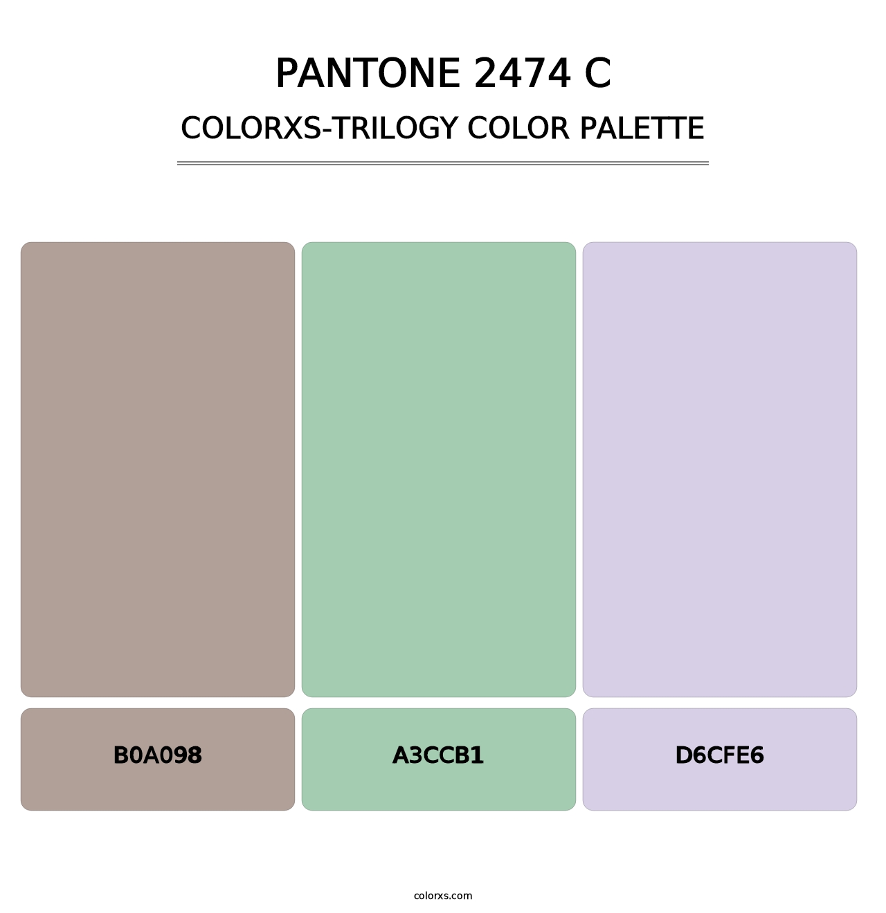 PANTONE 2474 C - Colorxs Trilogy Palette