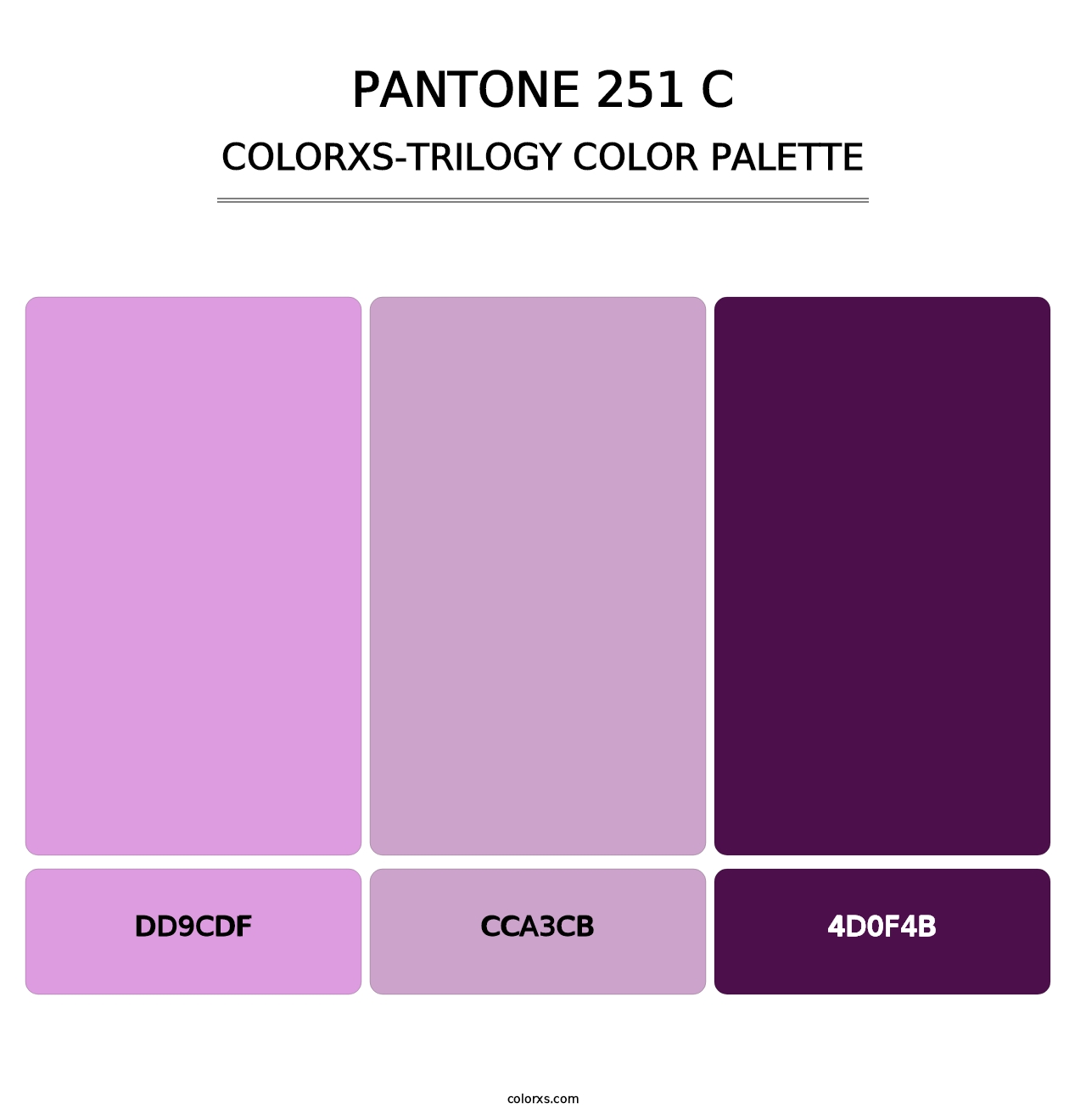 PANTONE 251 C - Colorxs Trilogy Palette