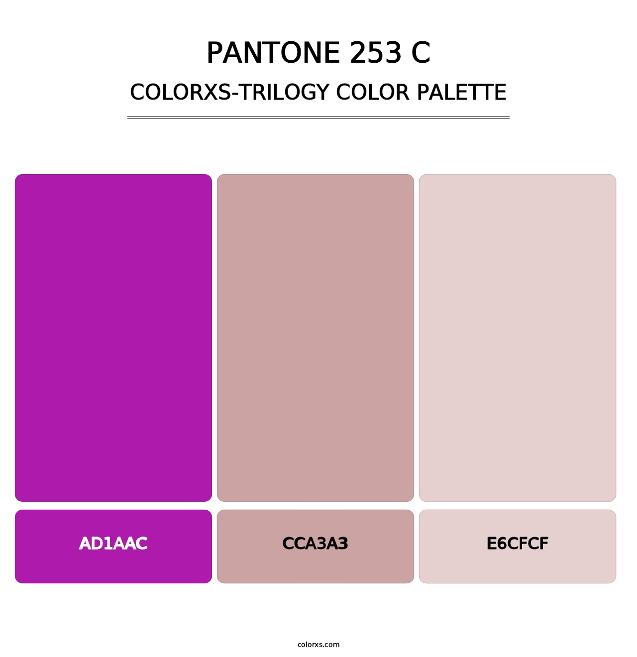 PANTONE 253 C - Colorxs Trilogy Palette