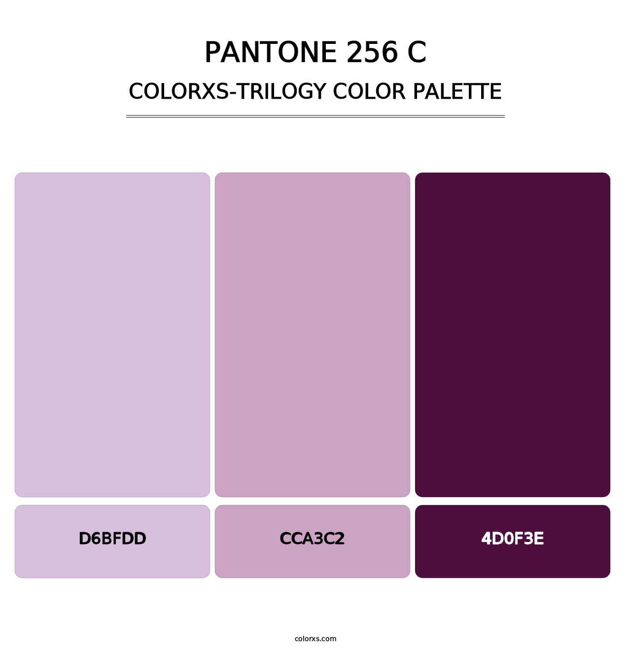 PANTONE 256 C - Colorxs Trilogy Palette
