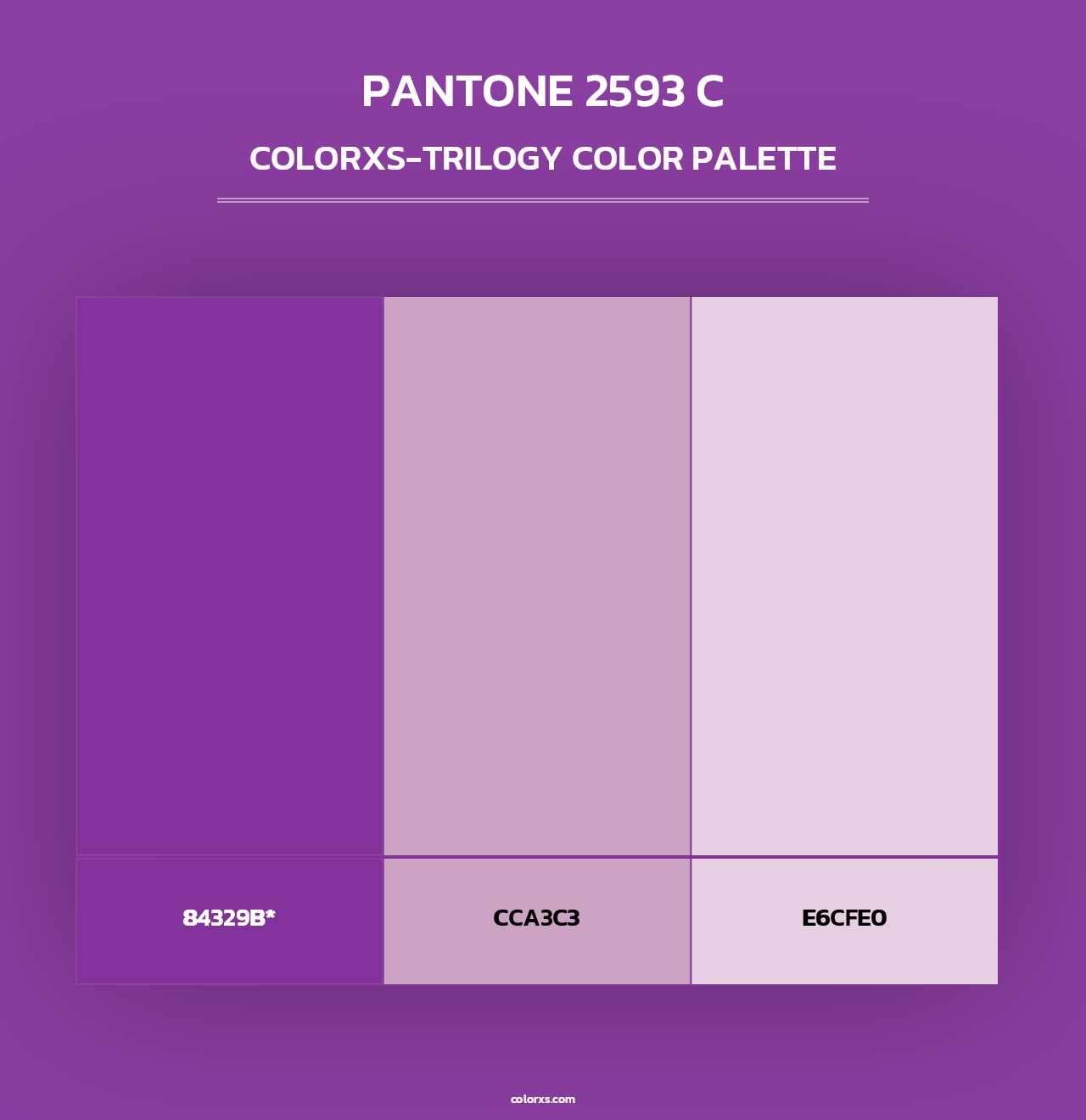 PANTONE 2593 C - Colorxs Trilogy Palette