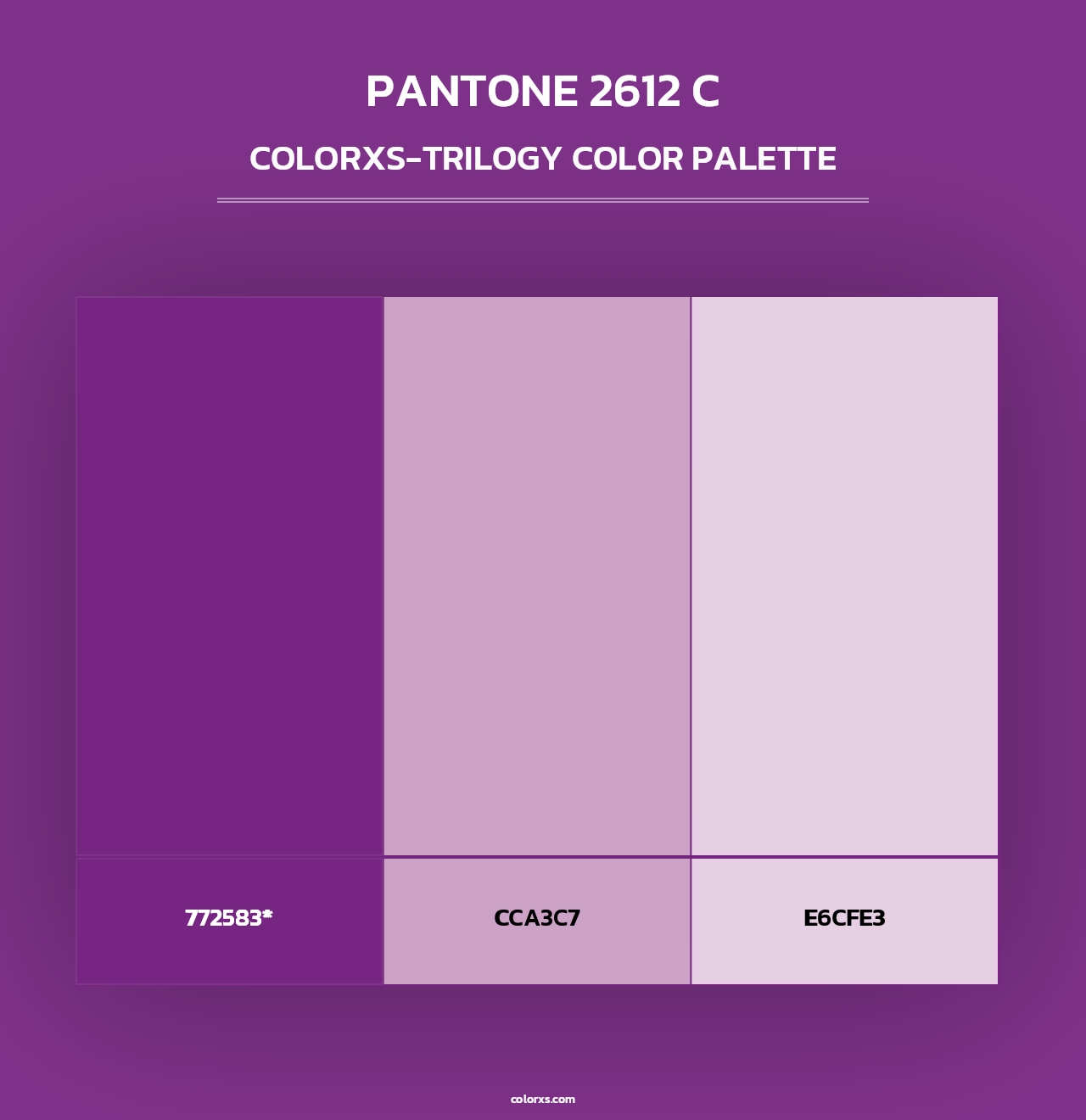 PANTONE 2612 C - Colorxs Trilogy Palette