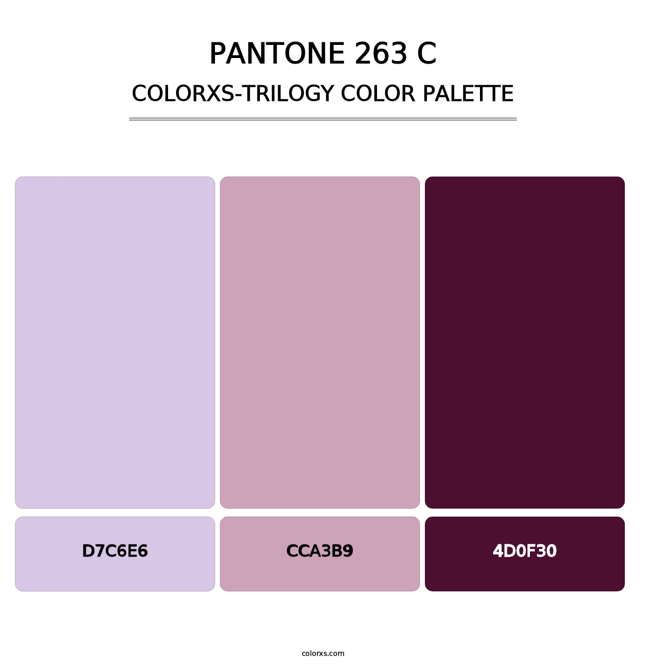 PANTONE 263 C - Colorxs Trilogy Palette