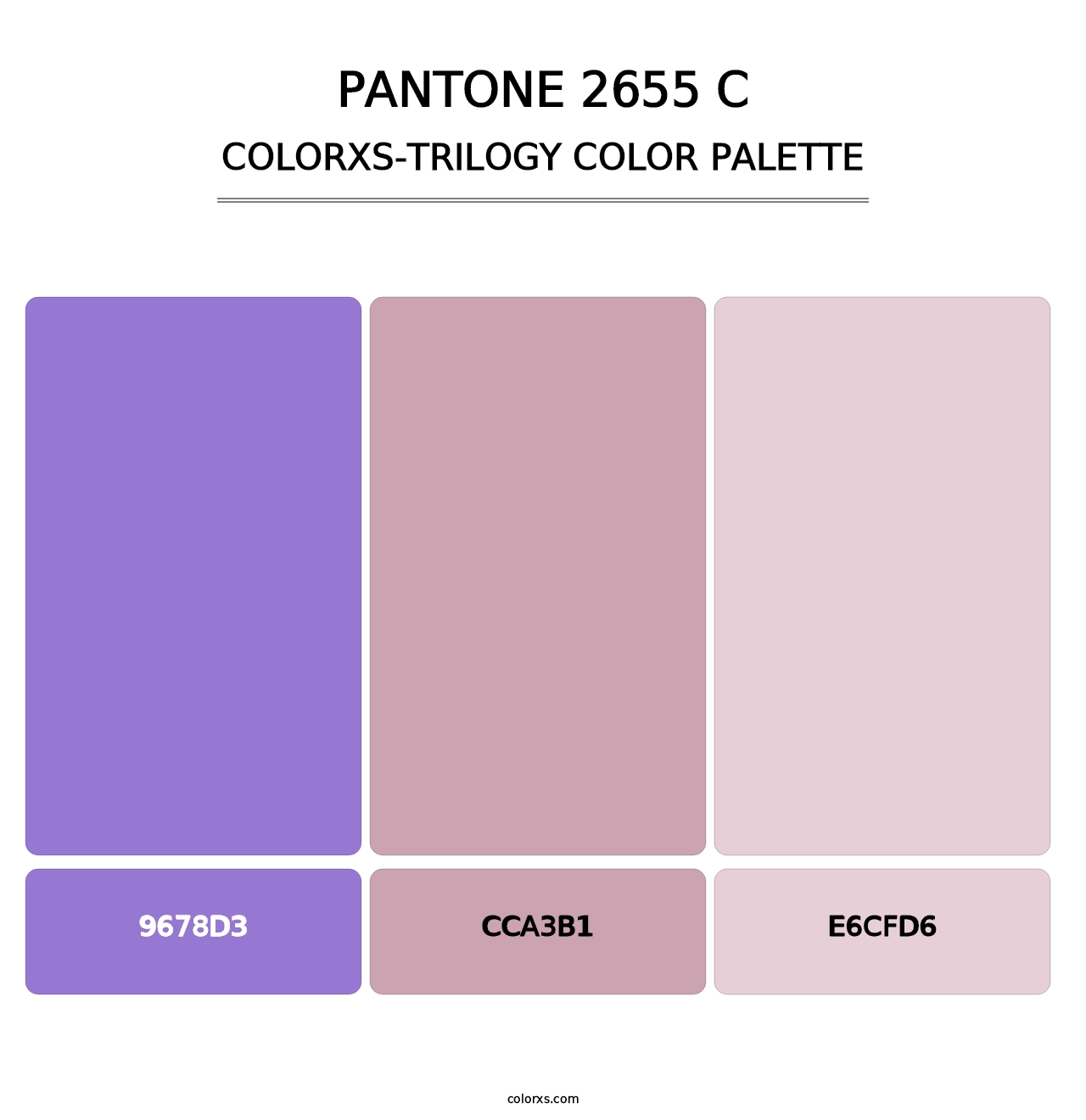 PANTONE 2655 C - Colorxs Trilogy Palette