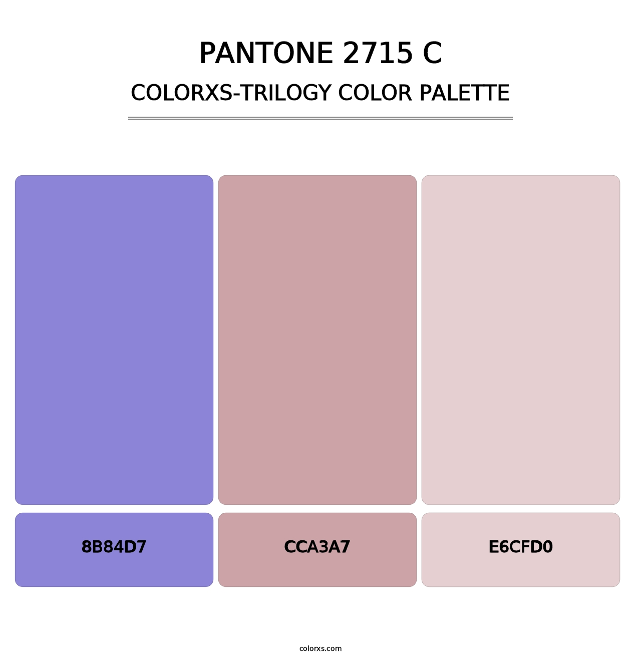 PANTONE 2715 C - Colorxs Trilogy Palette