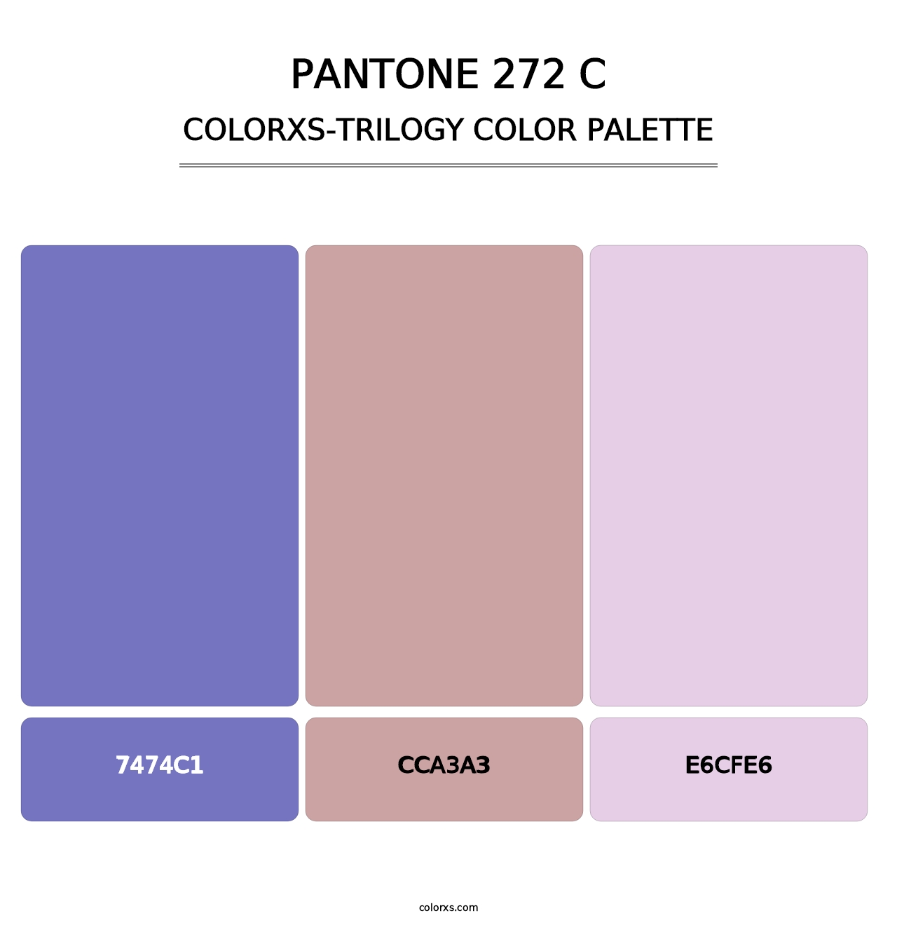 PANTONE 272 C - Colorxs Trilogy Palette