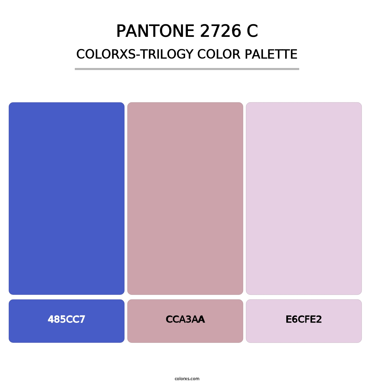 PANTONE 2726 C - Colorxs Trilogy Palette