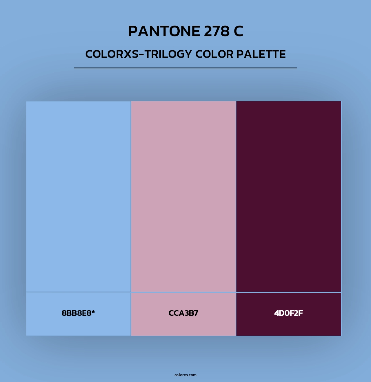 PANTONE 278 C - Colorxs Trilogy Palette