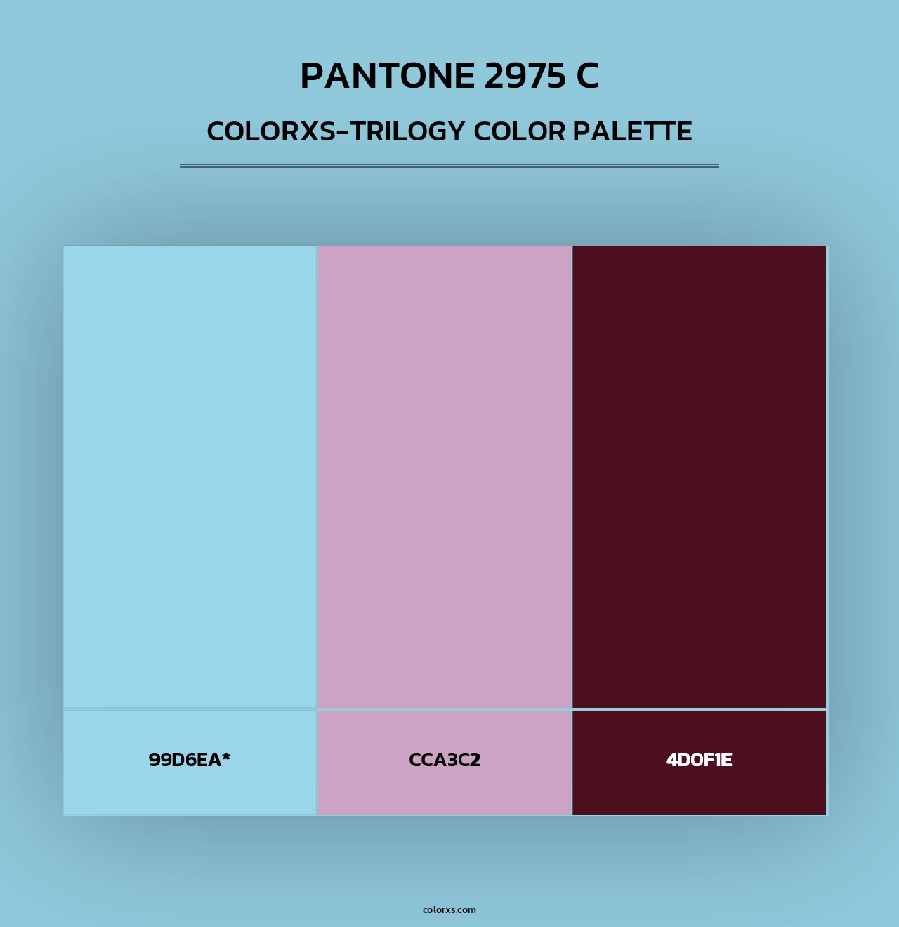 PANTONE 2975 C - Colorxs Trilogy Palette