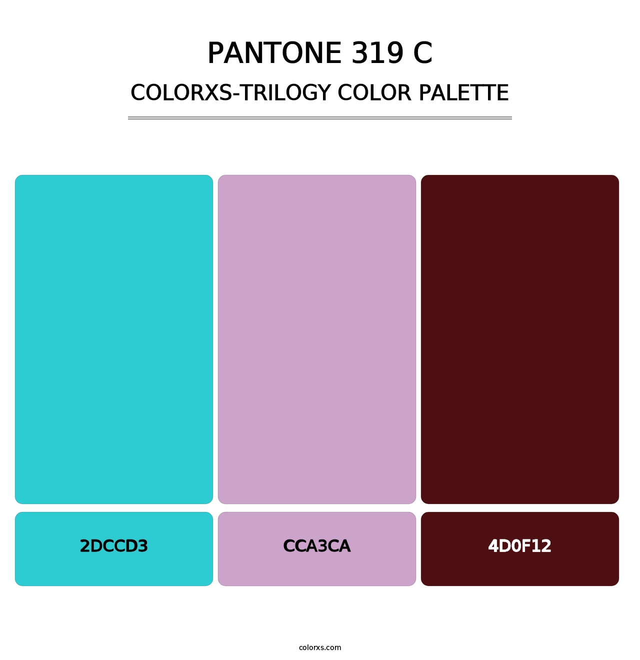 PANTONE 319 C - Colorxs Trilogy Palette