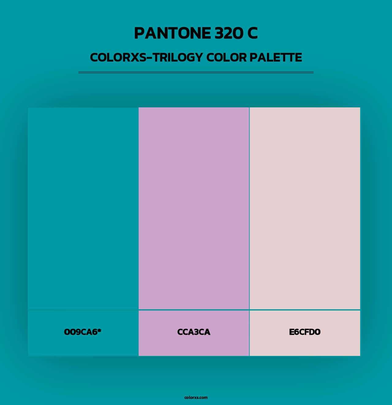 PANTONE 320 C - Colorxs Trilogy Palette