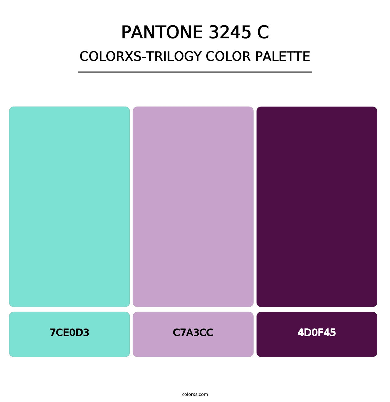 PANTONE 3245 C - Colorxs Trilogy Palette
