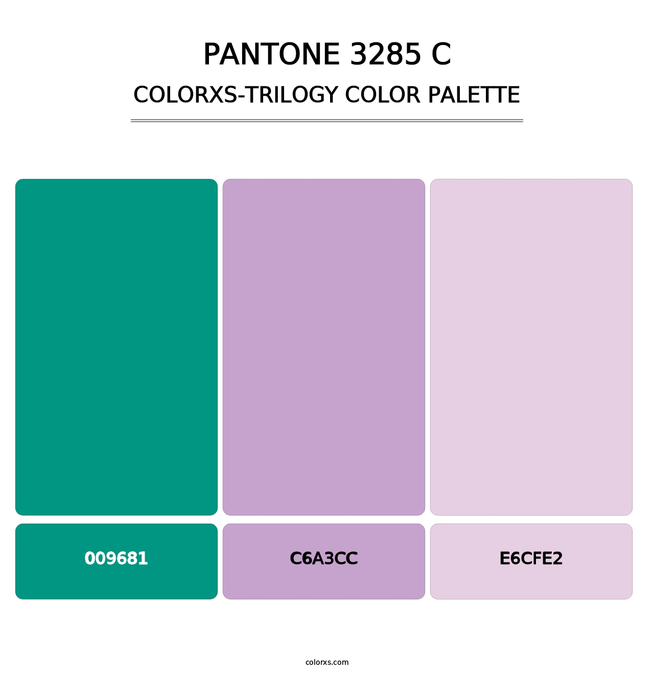 PANTONE 3285 C - Colorxs Trilogy Palette