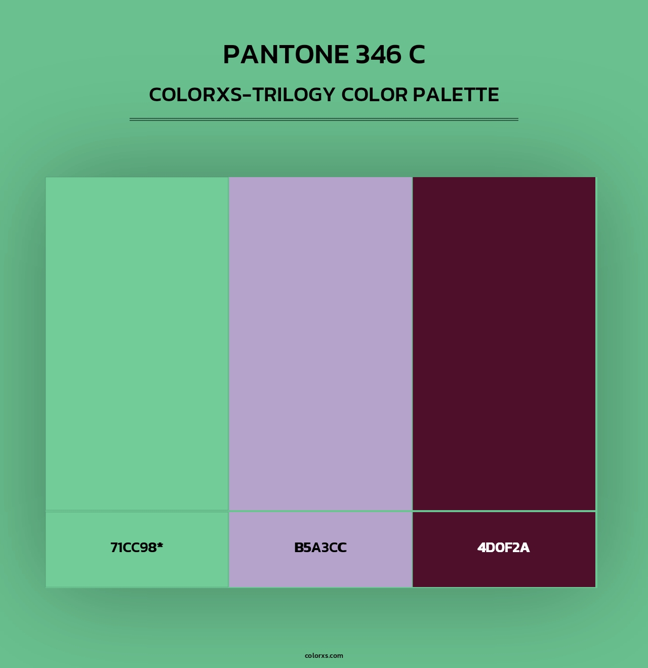 PANTONE 346 C - Colorxs Trilogy Palette