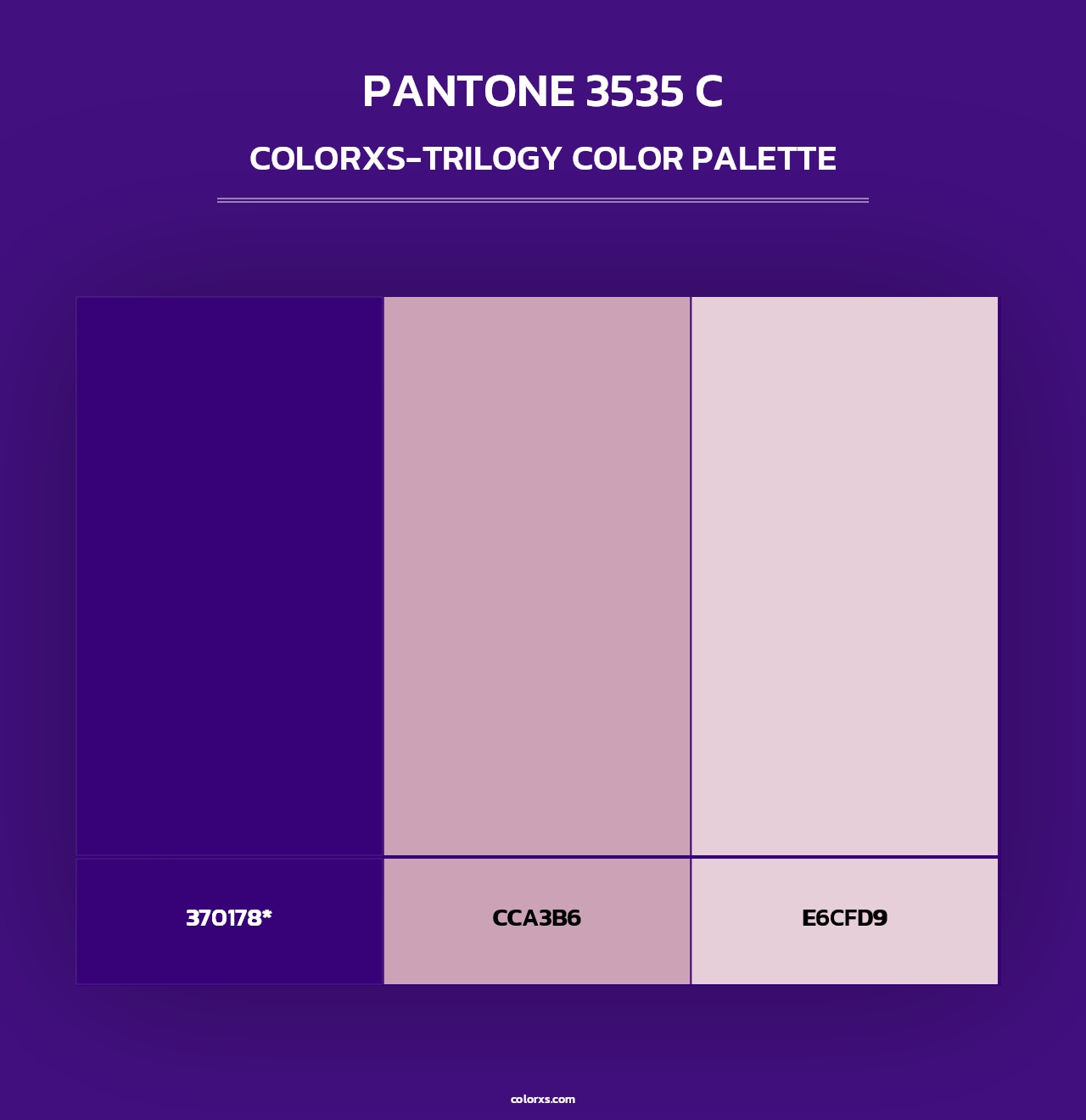 PANTONE 3535 C - Colorxs Trilogy Palette