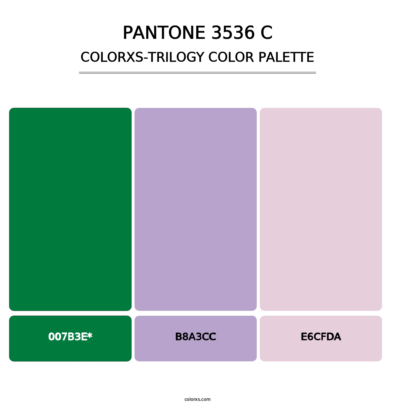 PANTONE 3536 C - Colorxs Trilogy Palette
