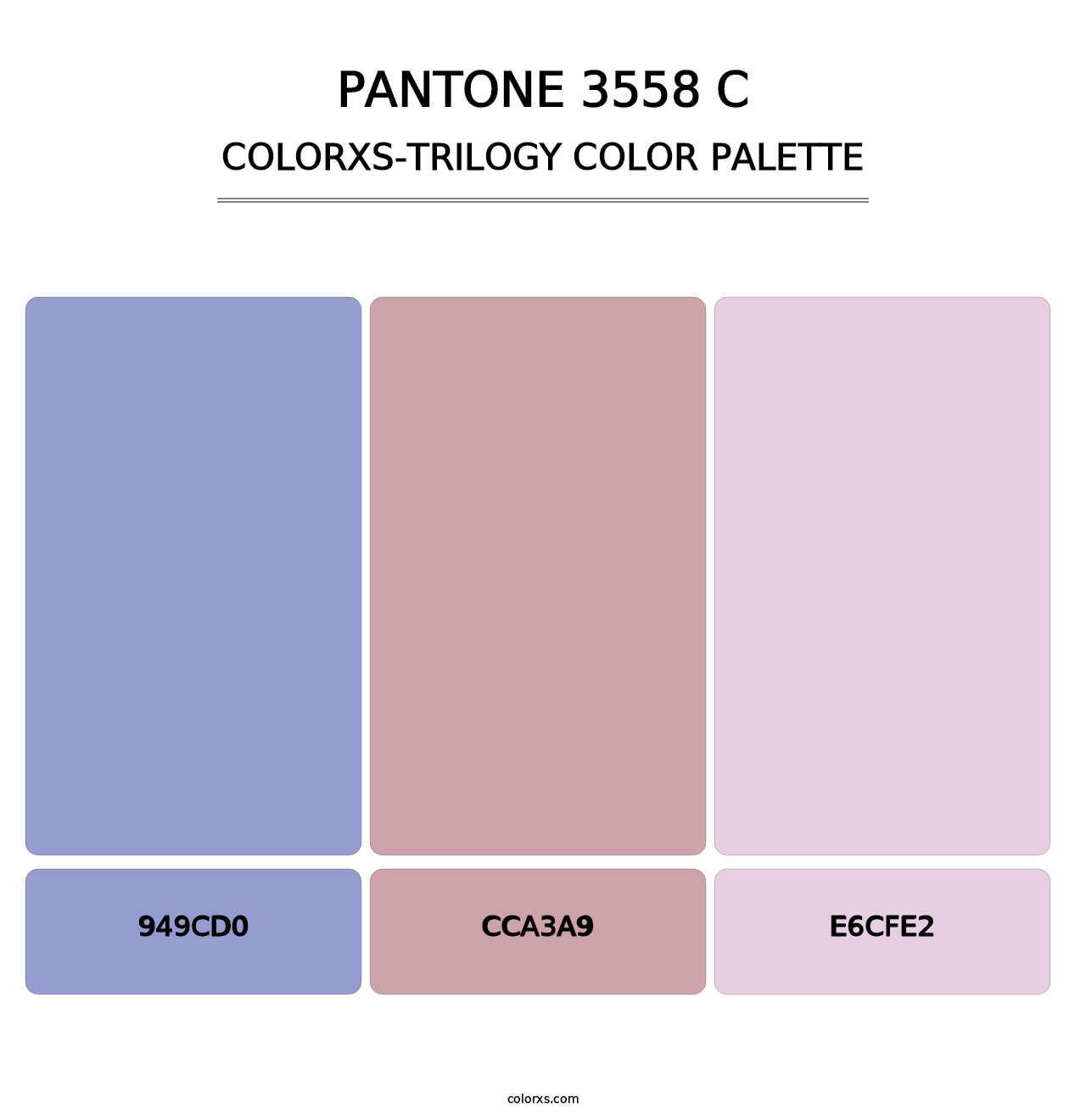 PANTONE 3558 C - Colorxs Trilogy Palette