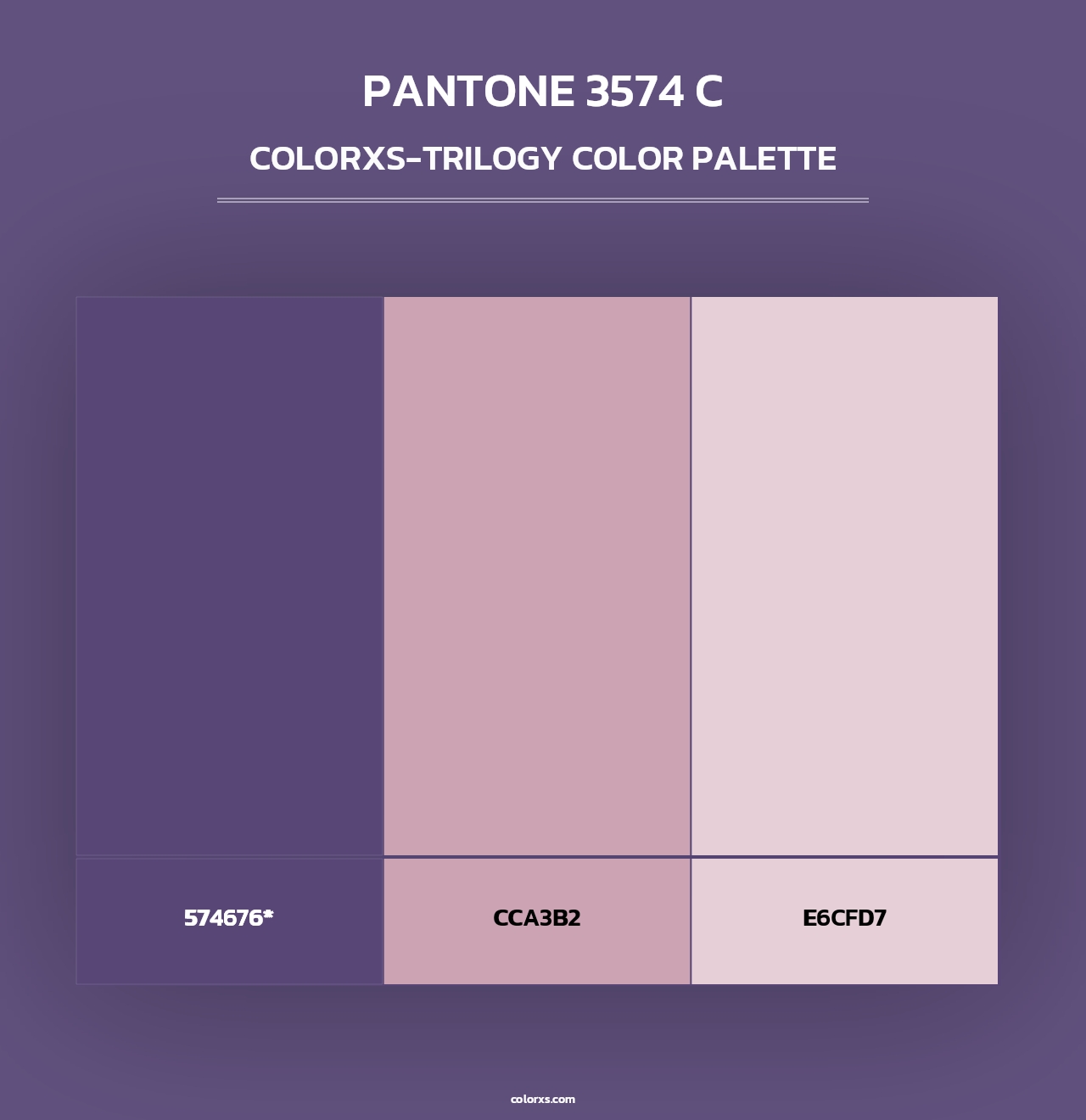 PANTONE 3574 C - Colorxs Trilogy Palette