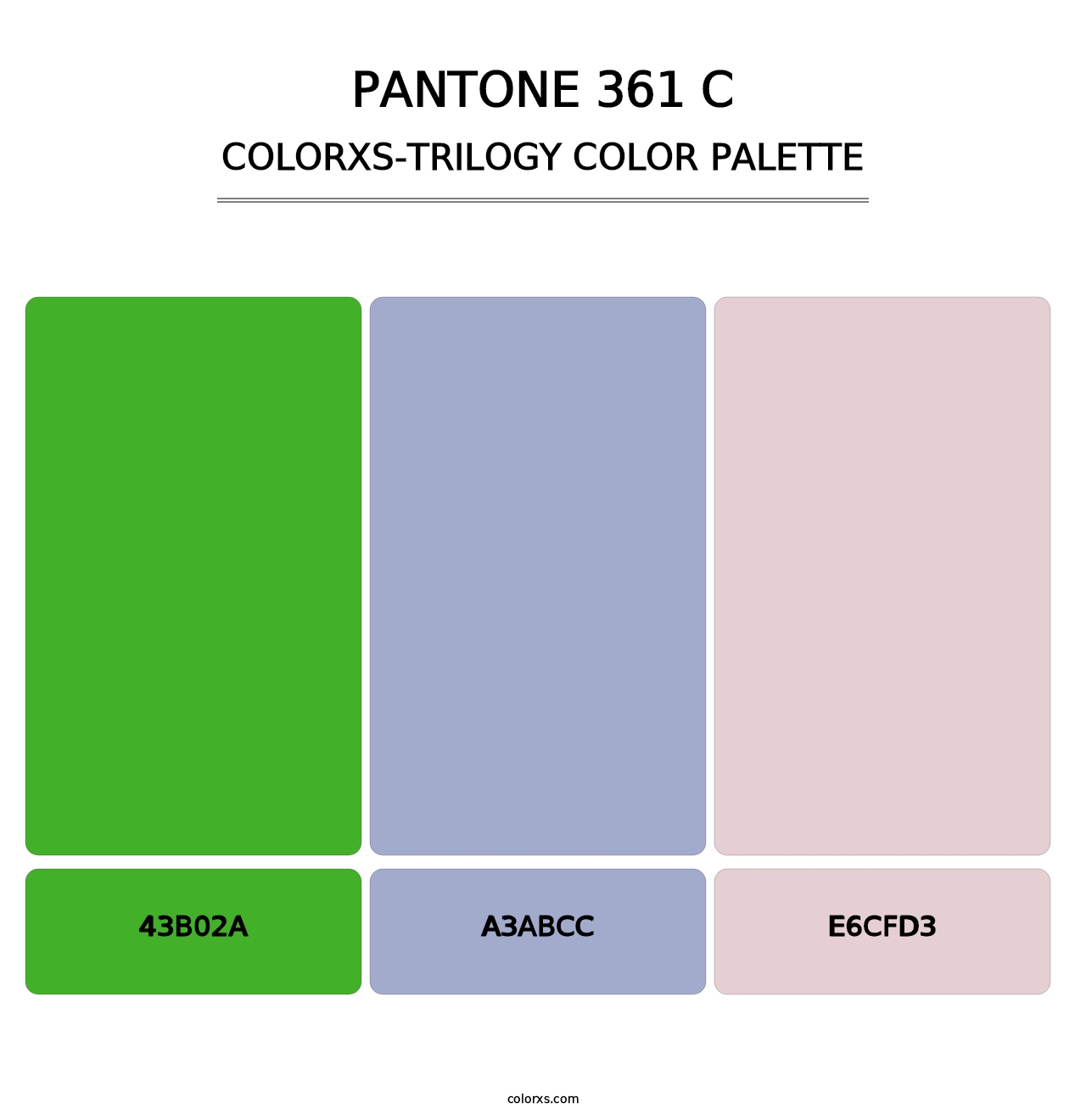 PANTONE 361 C - Colorxs Trilogy Palette