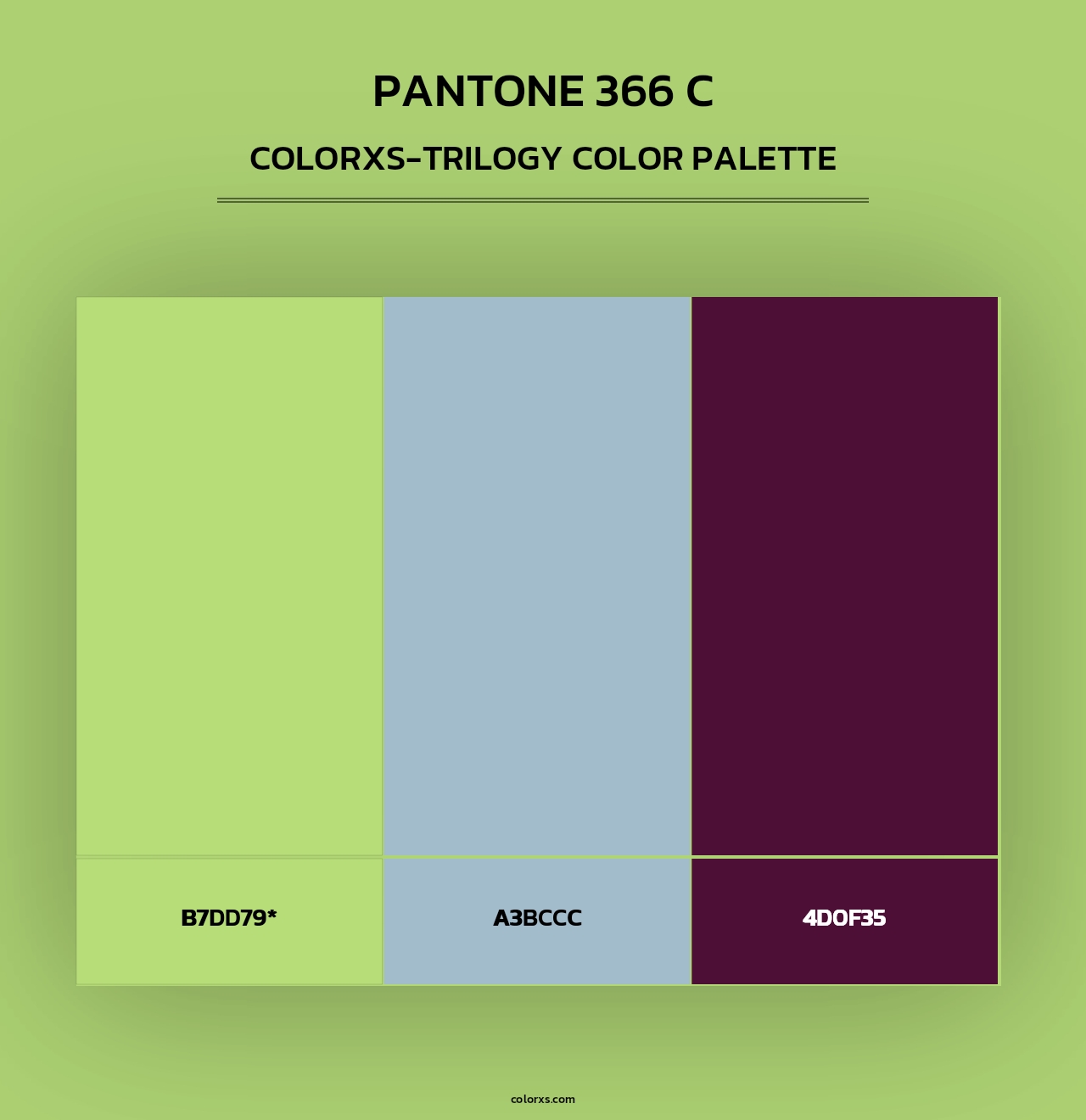 PANTONE 366 C - Colorxs Trilogy Palette