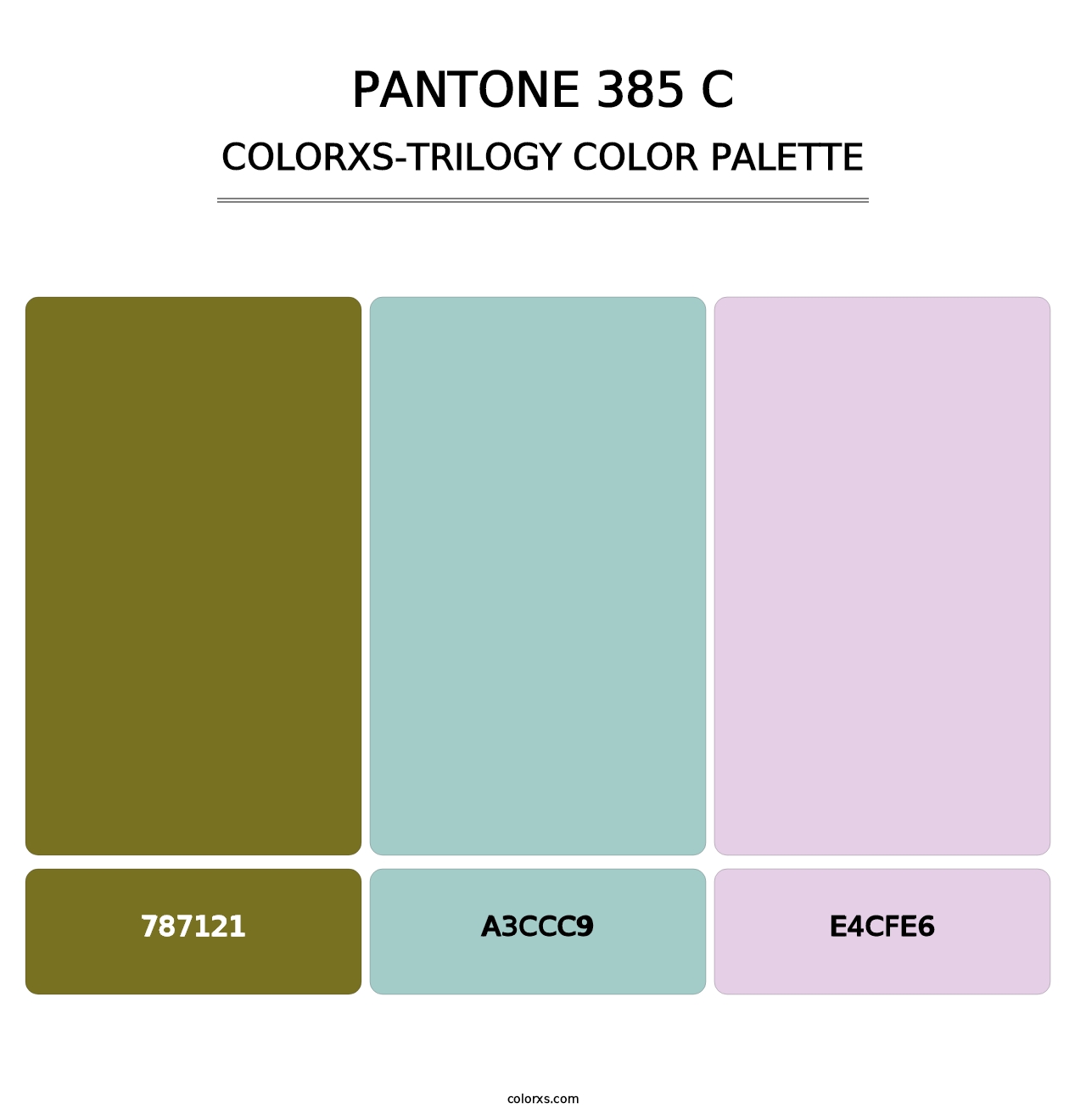 PANTONE 385 C - Colorxs Trilogy Palette