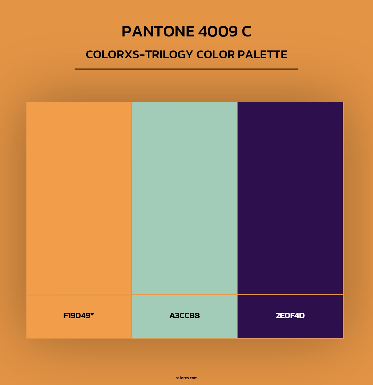 PANTONE 4009 C - Colorxs Trilogy Palette