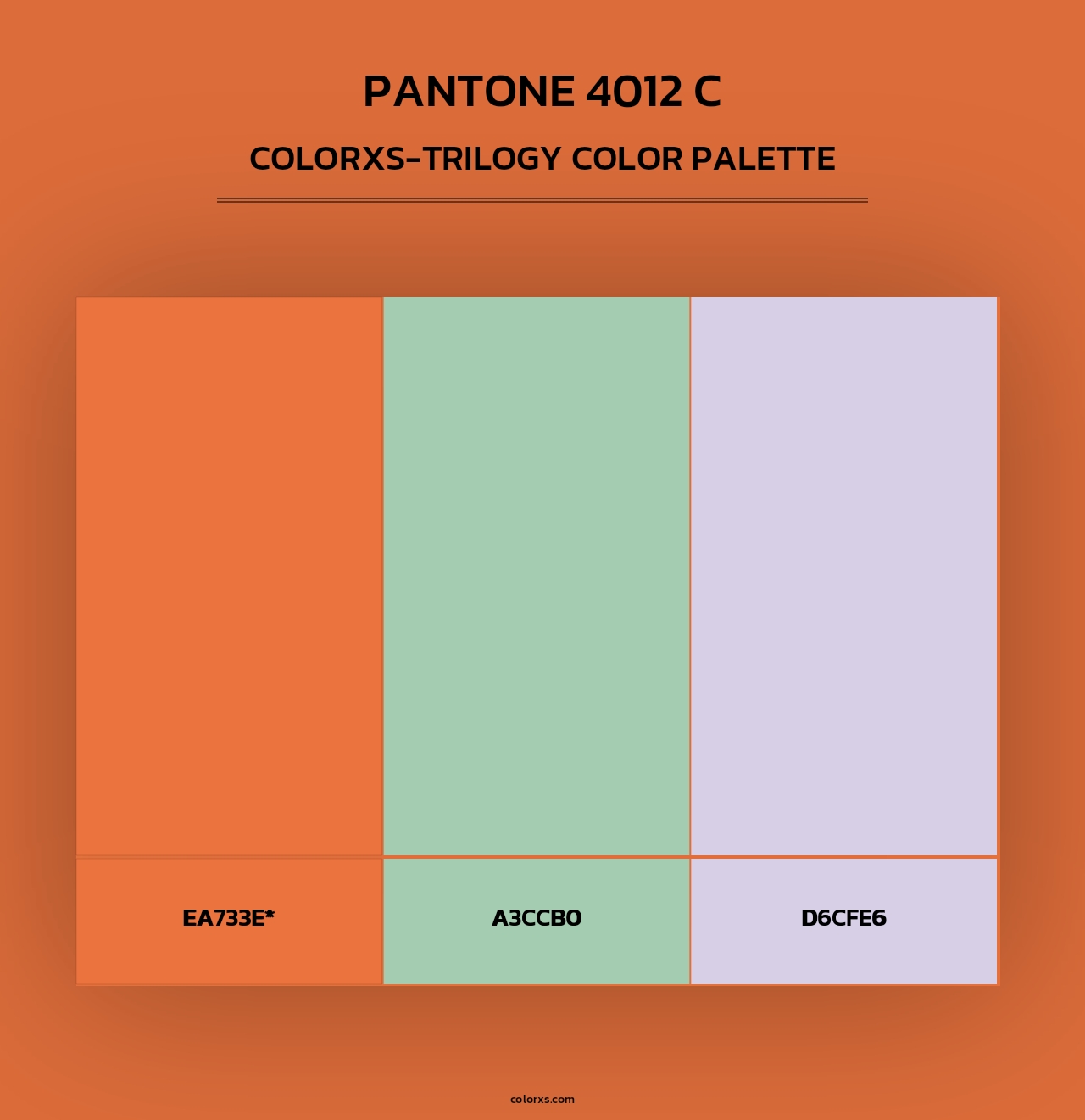 PANTONE 4012 C - Colorxs Trilogy Palette