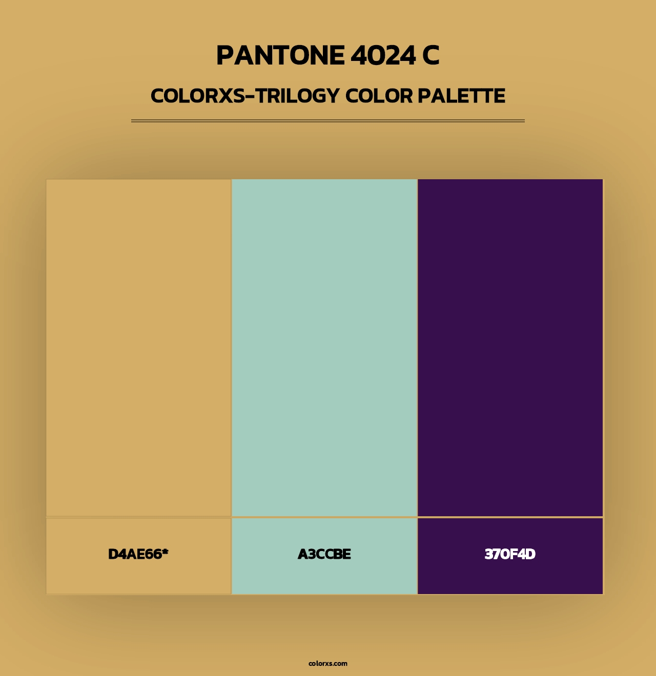 PANTONE 4024 C - Colorxs Trilogy Palette