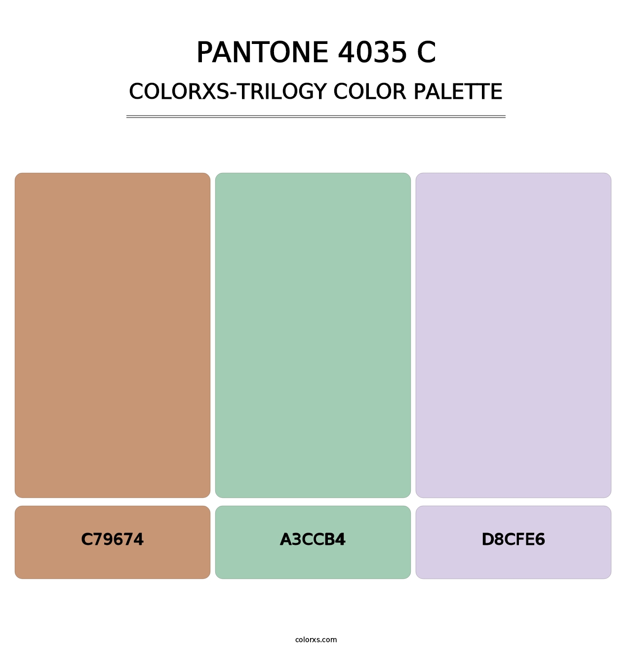 PANTONE 4035 C - Colorxs Trilogy Palette