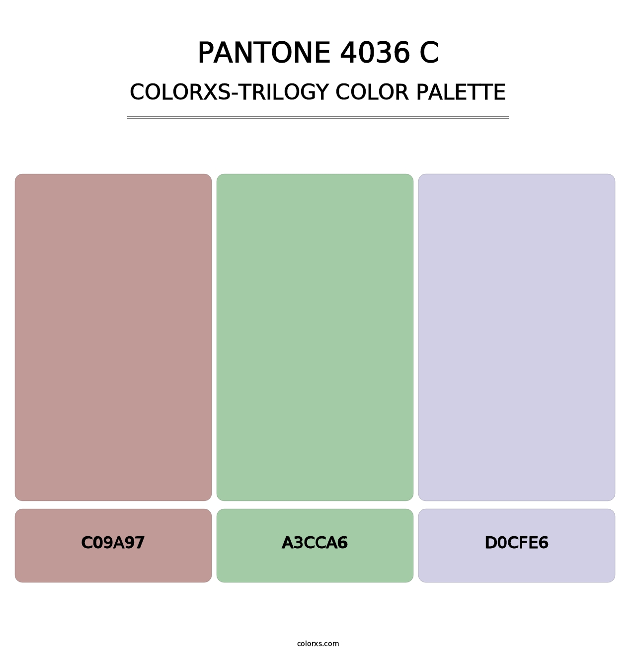 PANTONE 4036 C - Colorxs Trilogy Palette