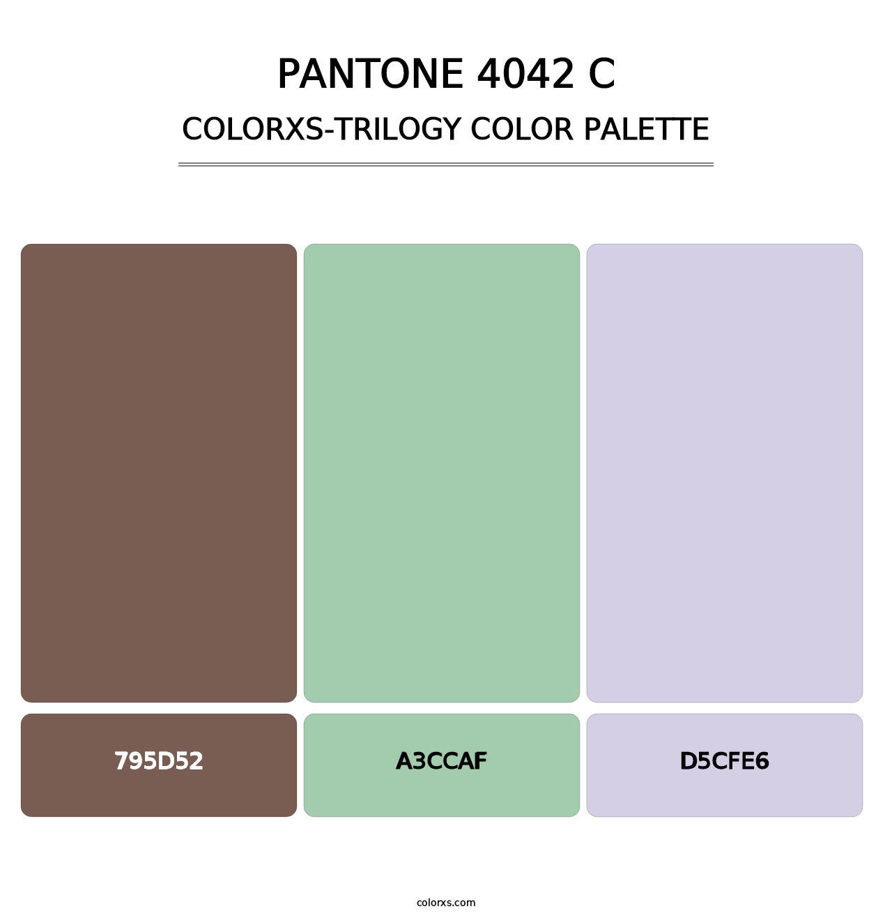 PANTONE 4042 C - Colorxs Trilogy Palette