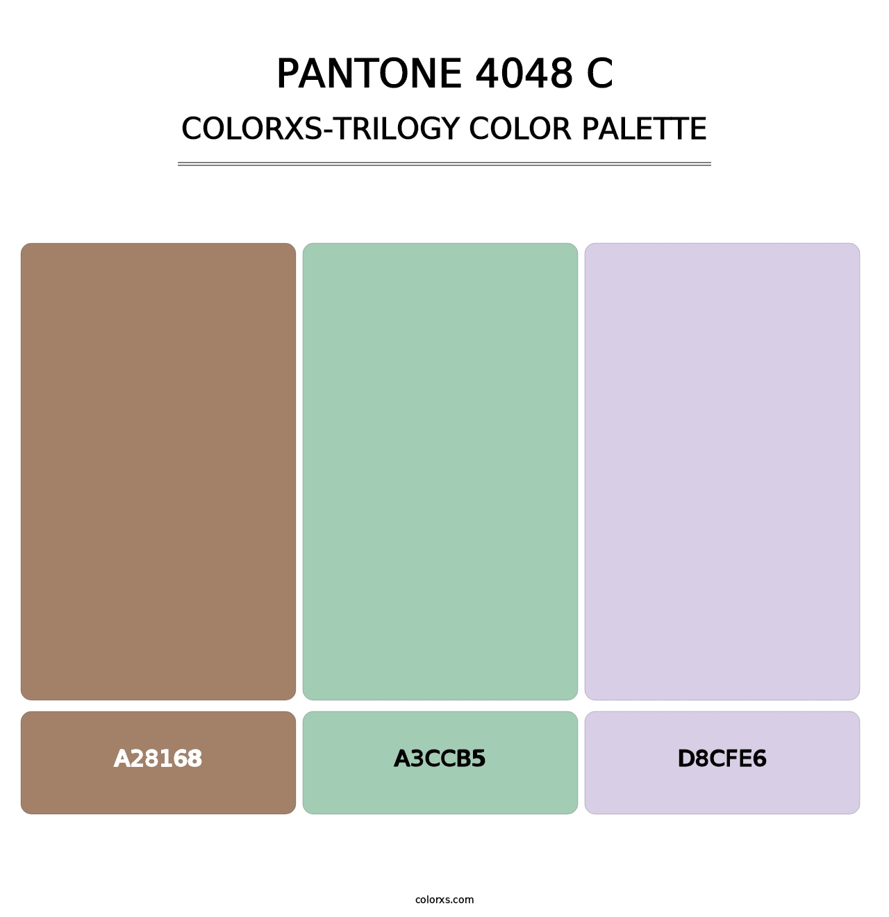 PANTONE 4048 C - Colorxs Trilogy Palette