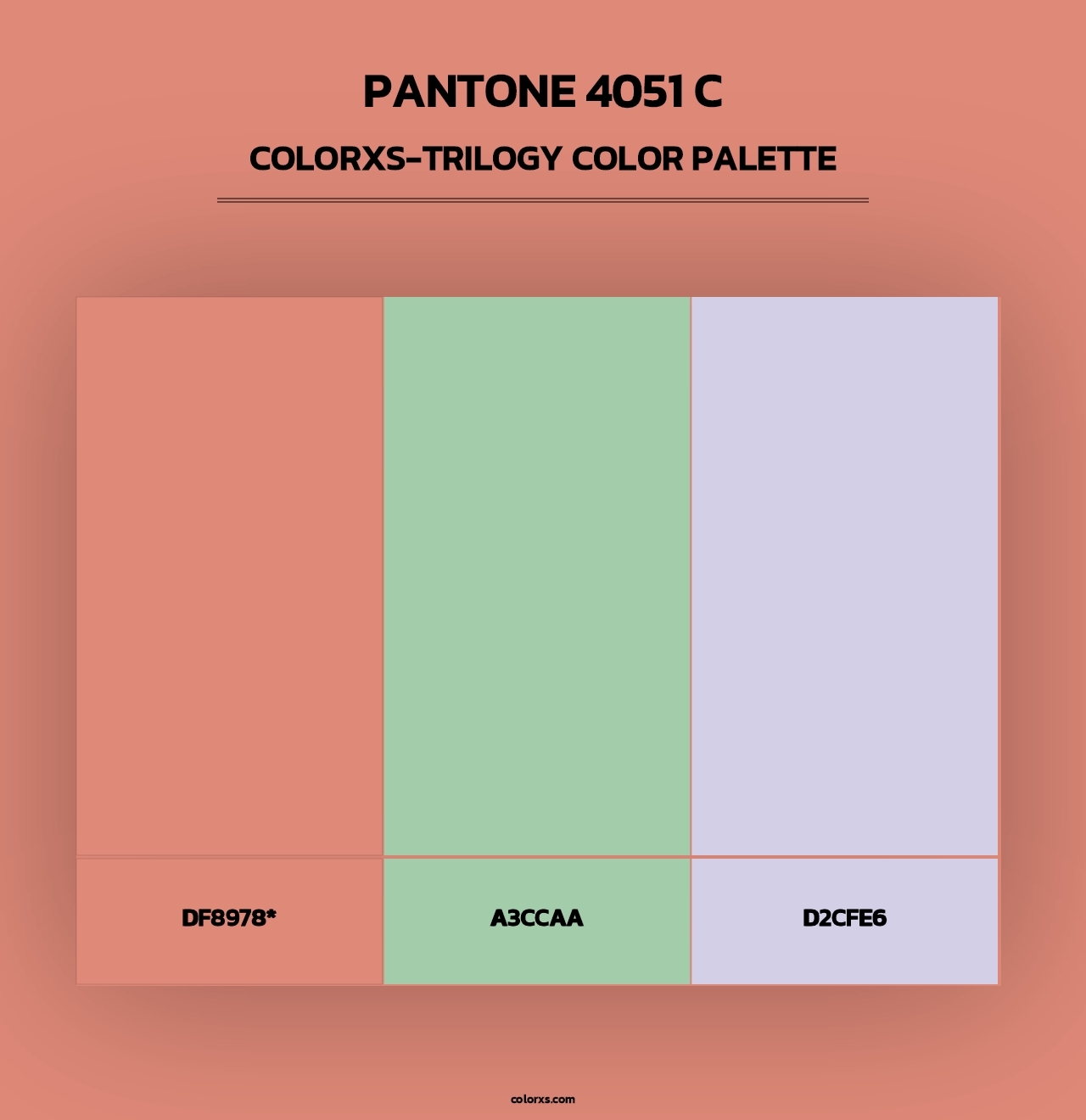 PANTONE 4051 C - Colorxs Trilogy Palette