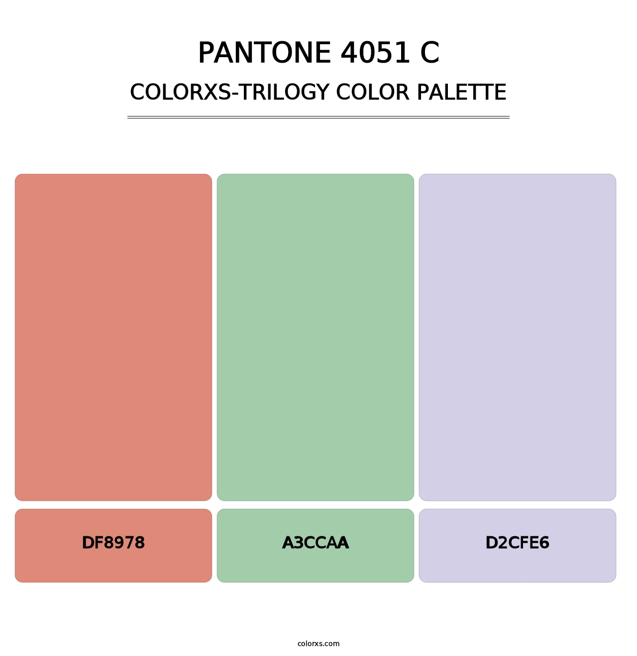 PANTONE 4051 C - Colorxs Trilogy Palette