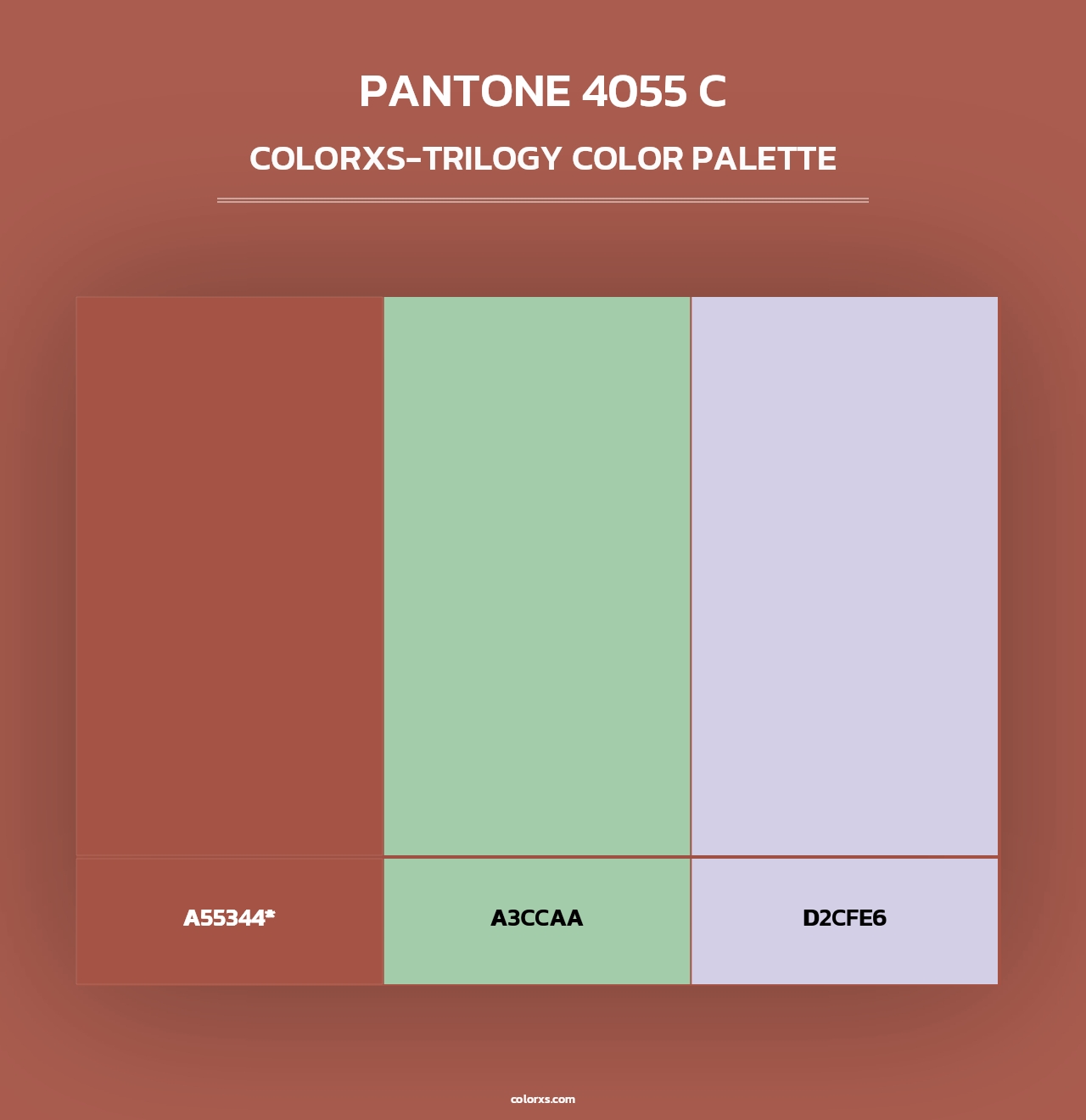 PANTONE 4055 C - Colorxs Trilogy Palette