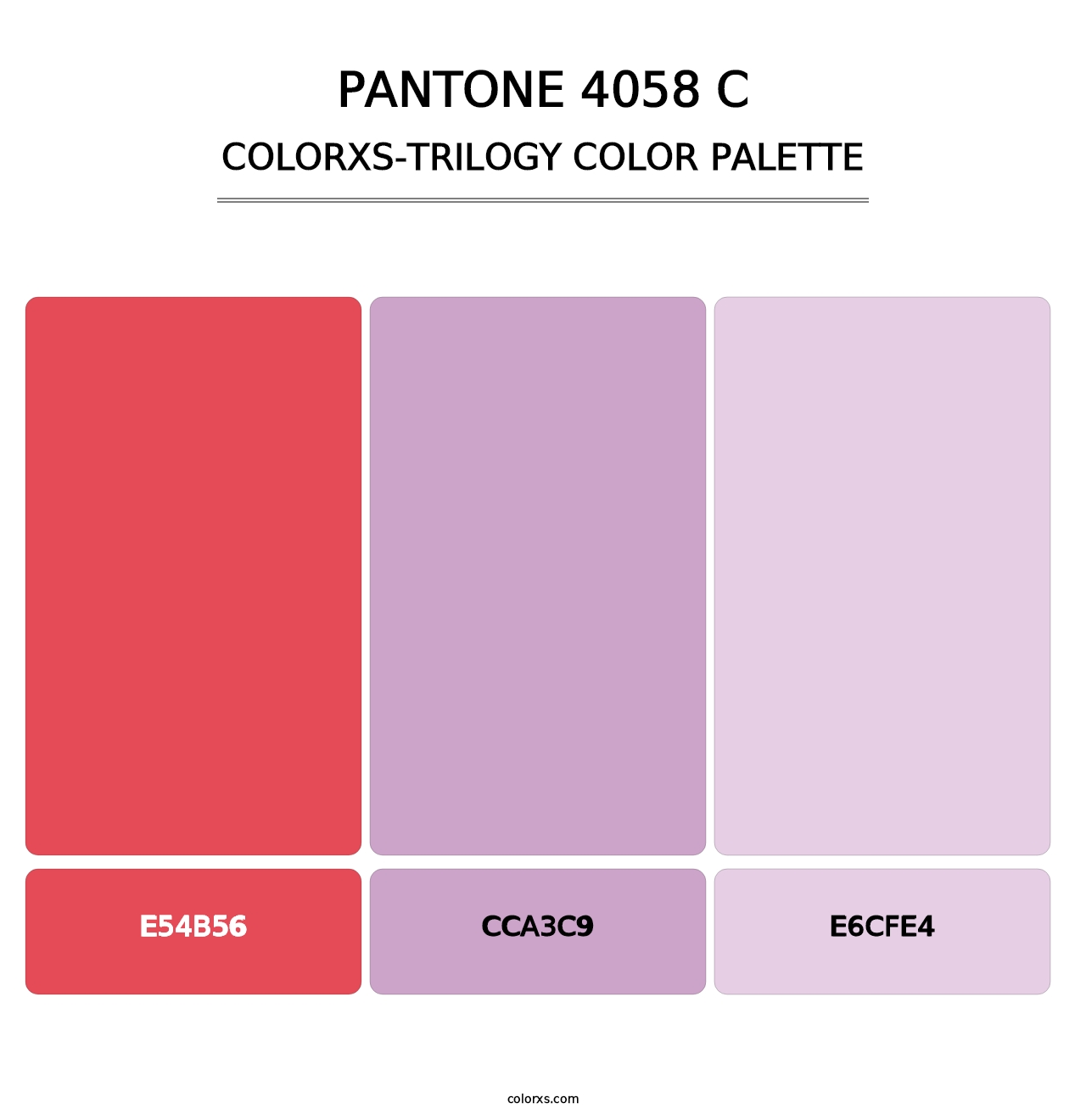 PANTONE 4058 C - Colorxs Trilogy Palette