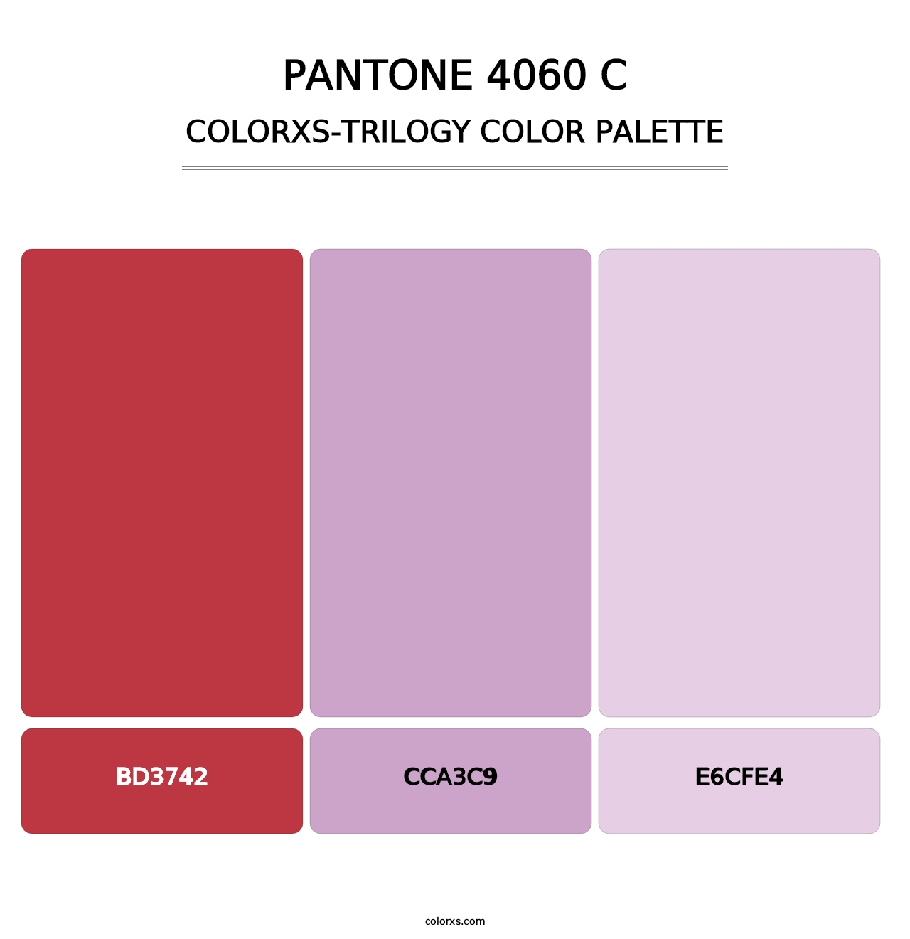 PANTONE 4060 C - Colorxs Trilogy Palette