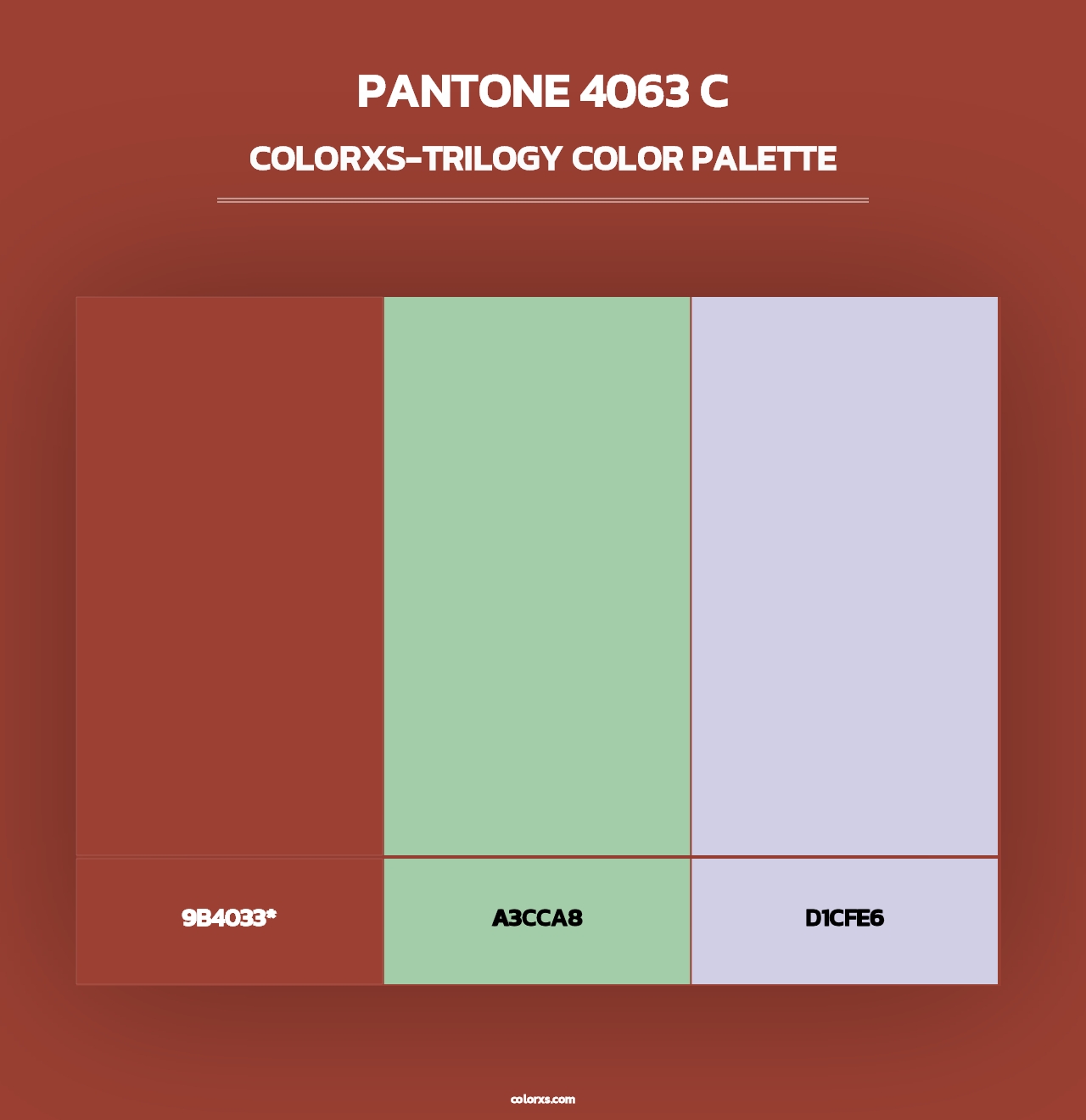 PANTONE 4063 C - Colorxs Trilogy Palette