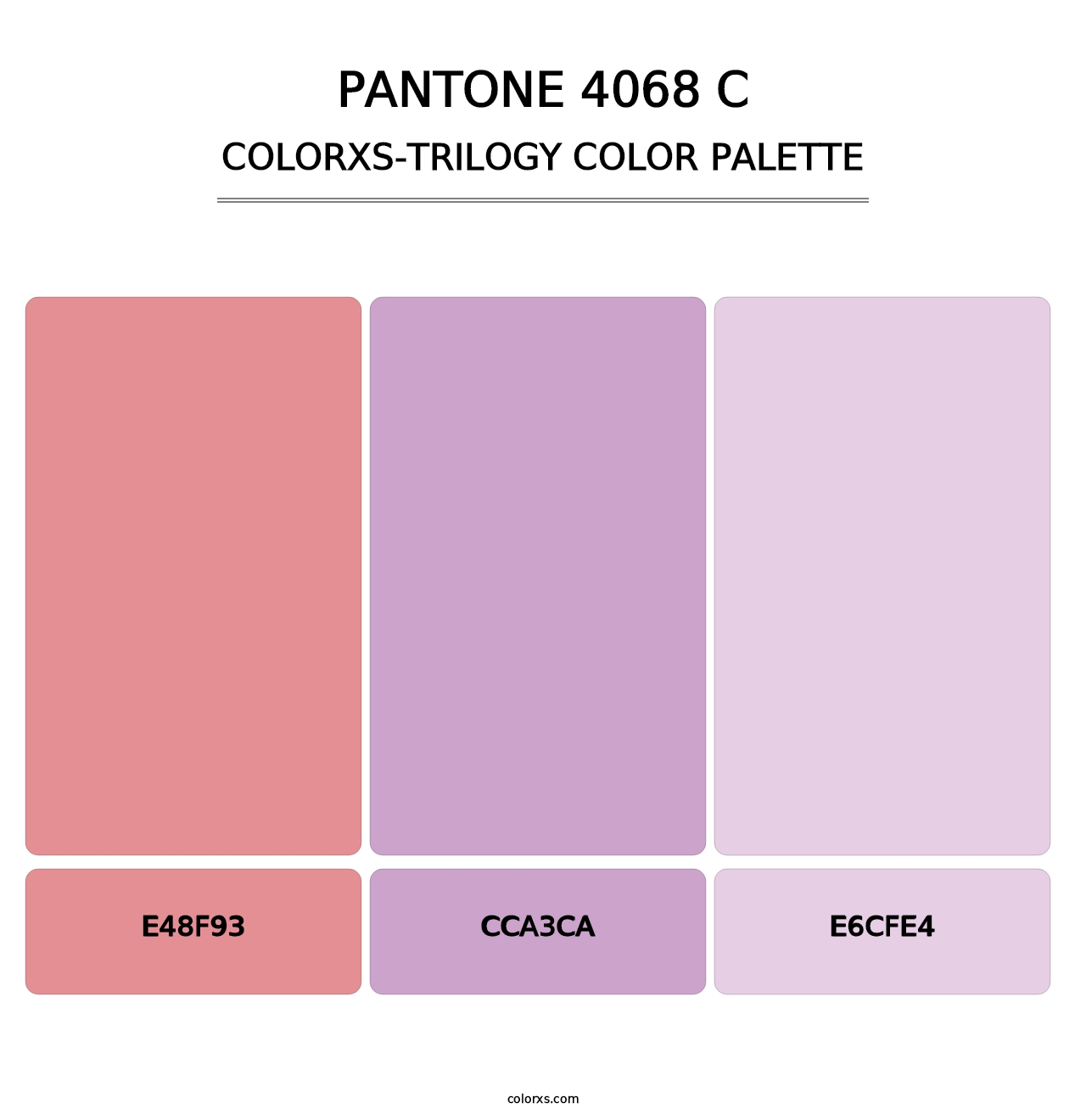 PANTONE 4068 C - Colorxs Trilogy Palette