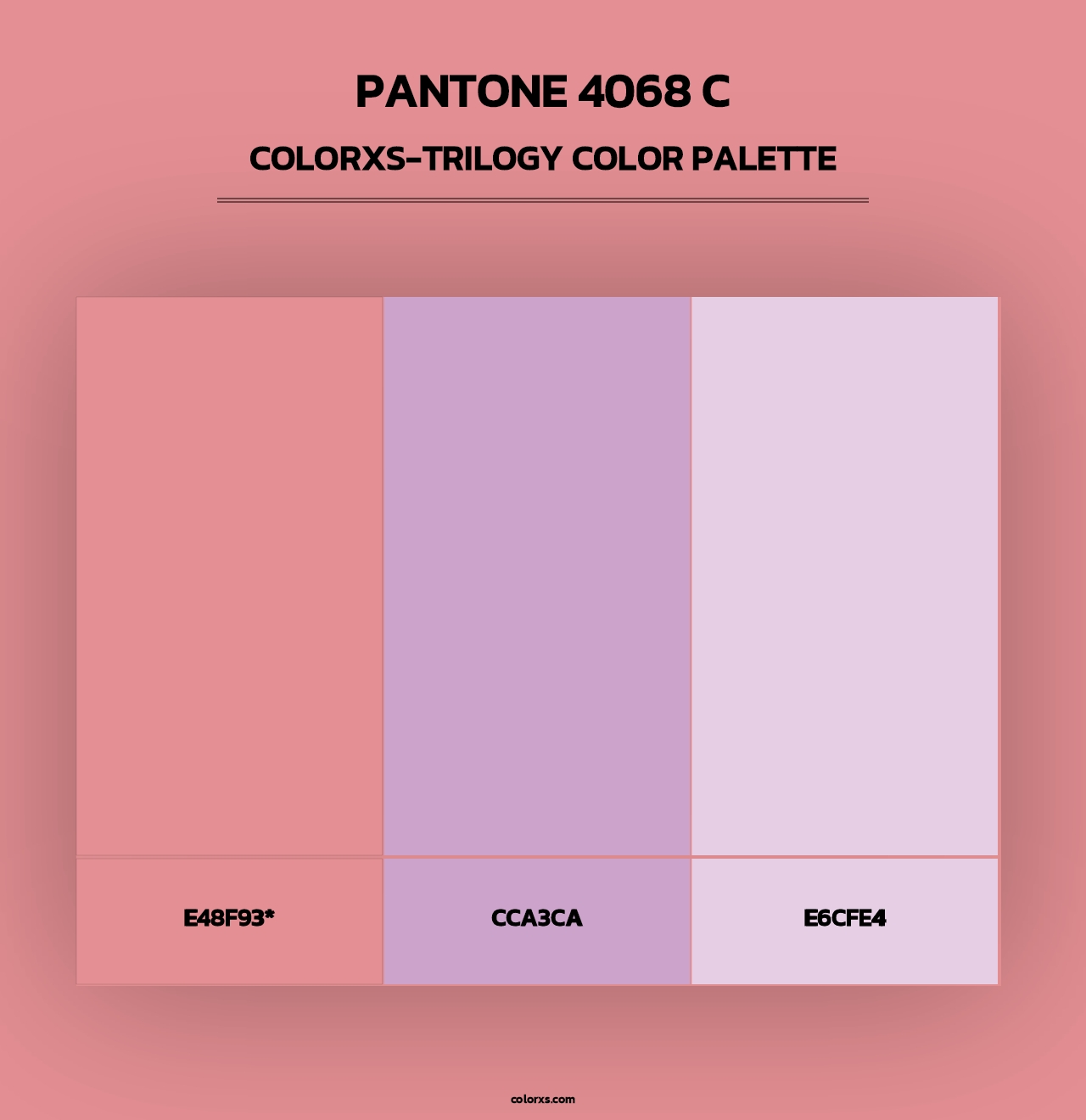 PANTONE 4068 C - Colorxs Trilogy Palette