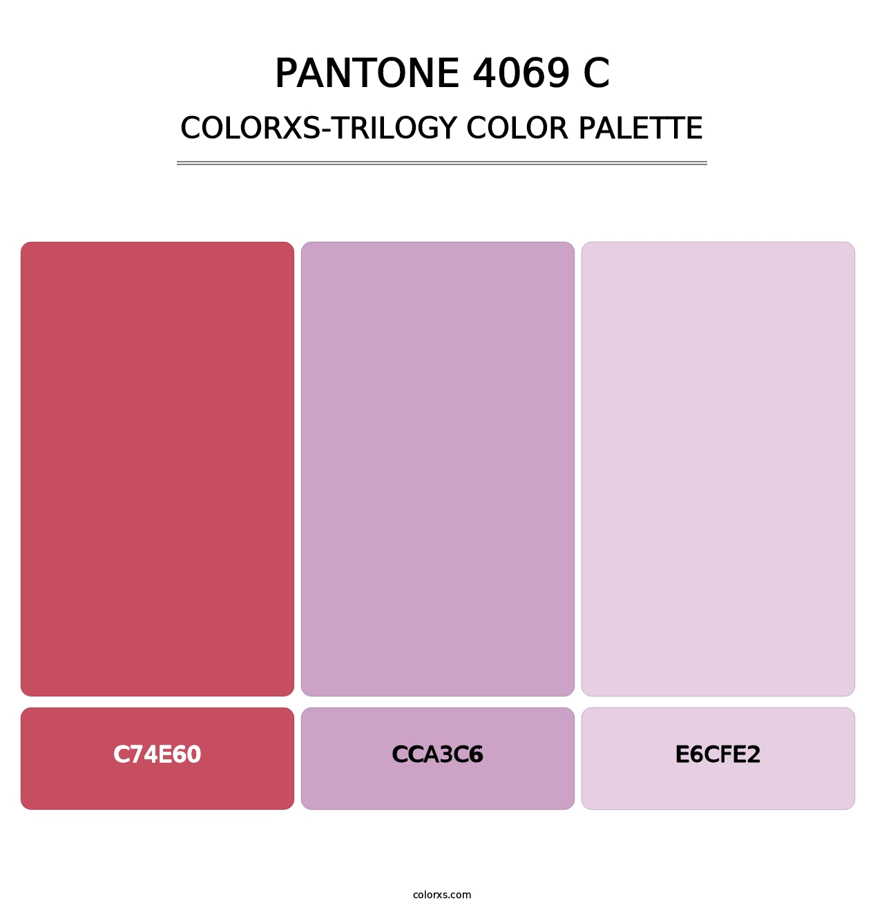 PANTONE 4069 C - Colorxs Trilogy Palette