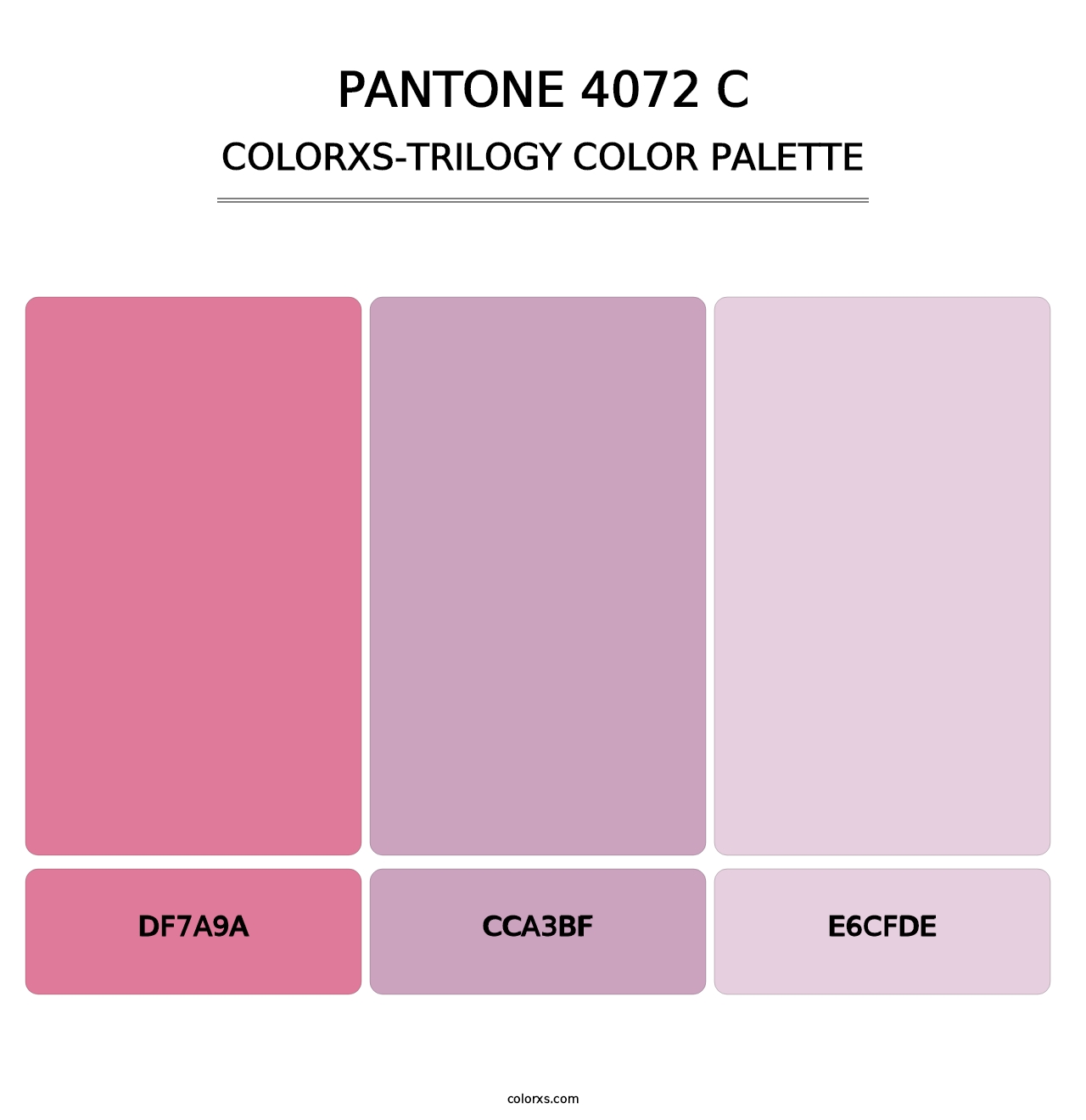 PANTONE 4072 C - Colorxs Trilogy Palette