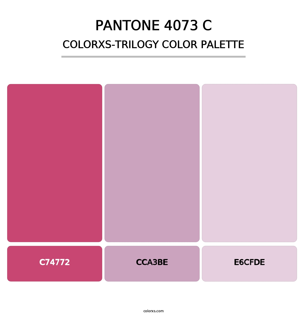 PANTONE 4073 C - Colorxs Trilogy Palette