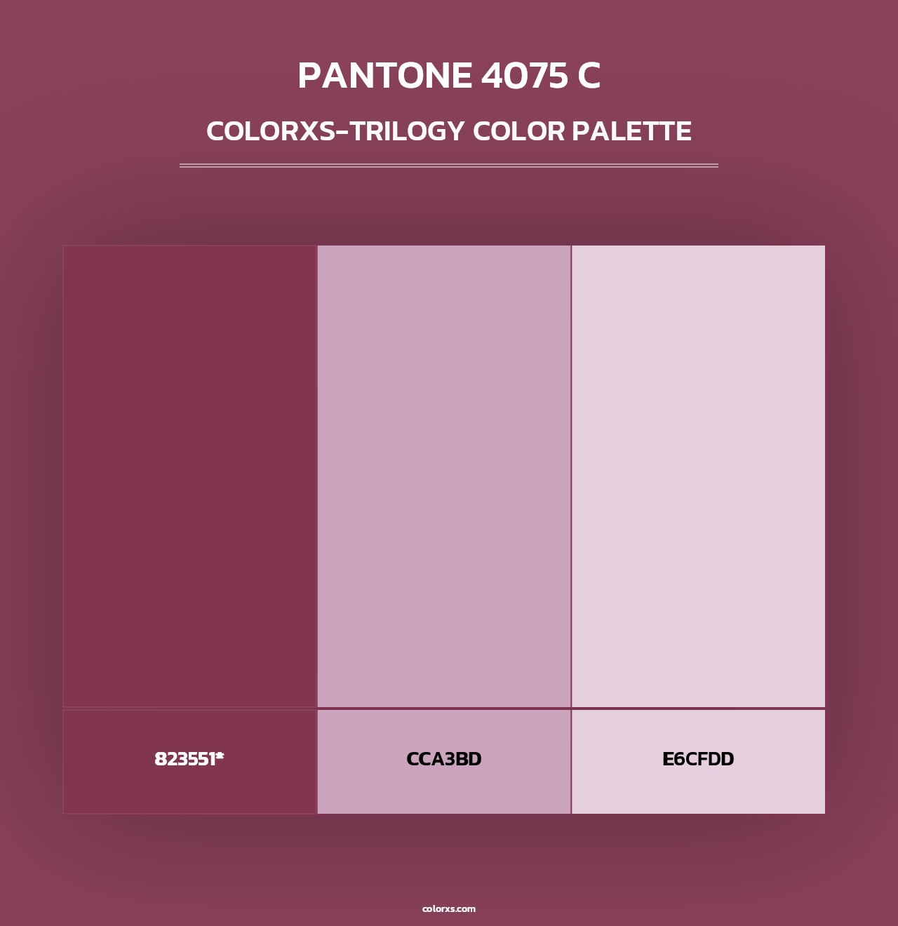 PANTONE 4075 C - Colorxs Trilogy Palette