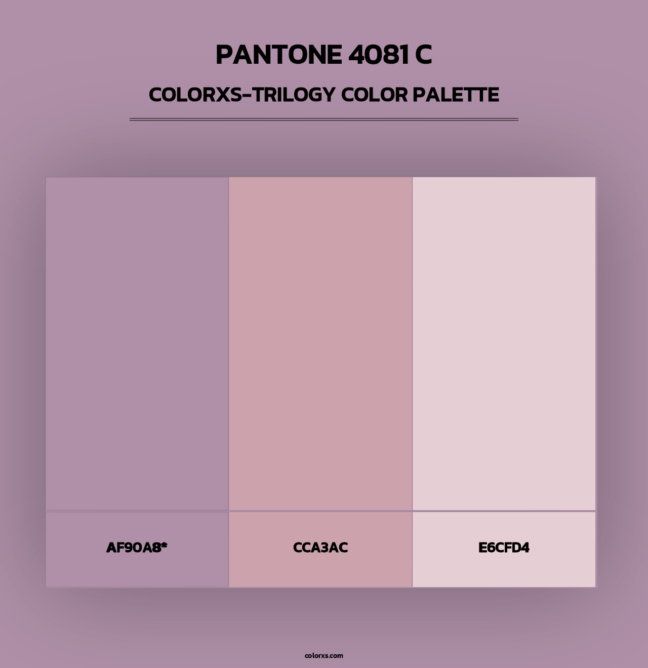 PANTONE 4081 C - Colorxs Trilogy Palette